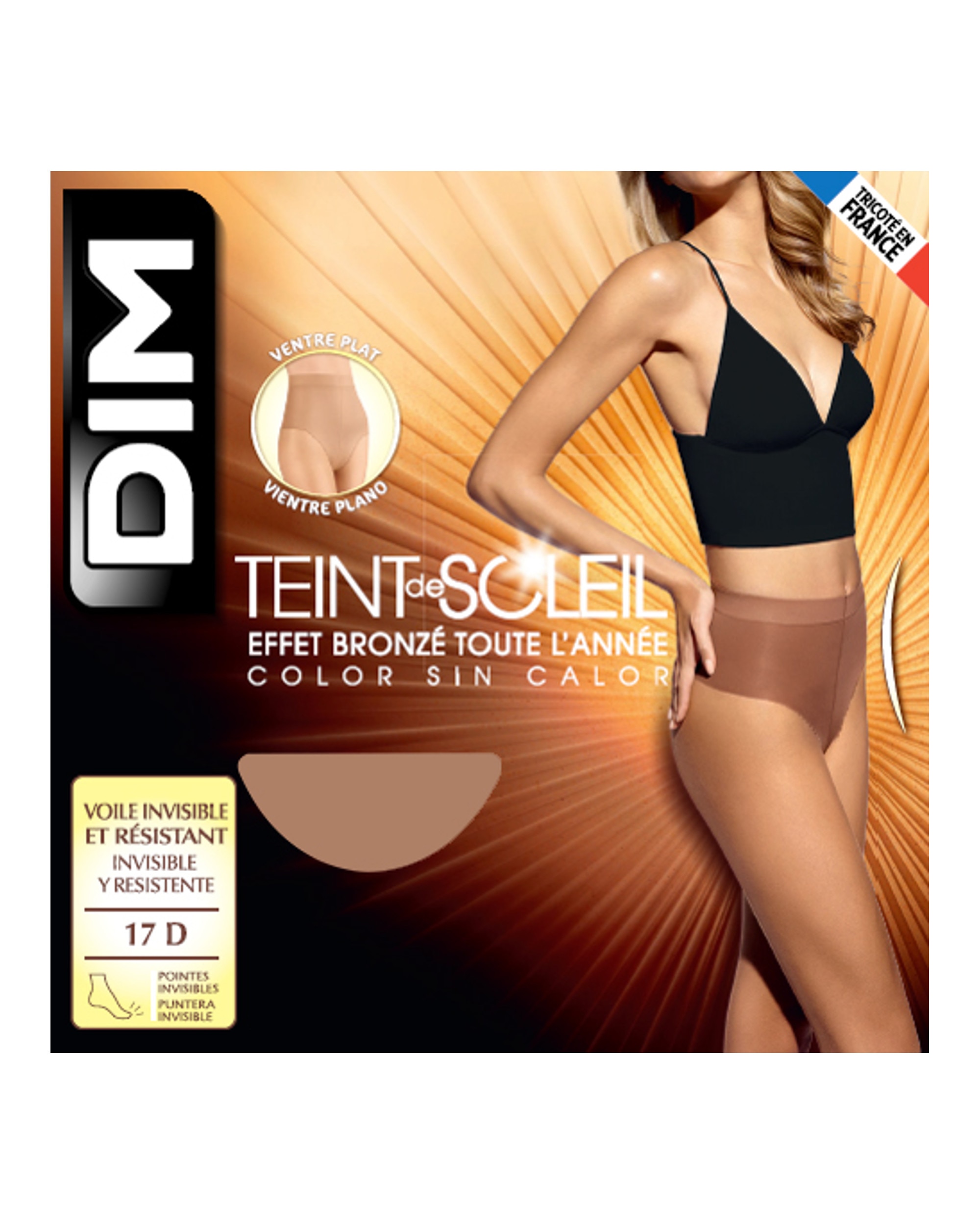 Collant de Verão Teint de Soleil Modelador Barriga Lisa Nude-2