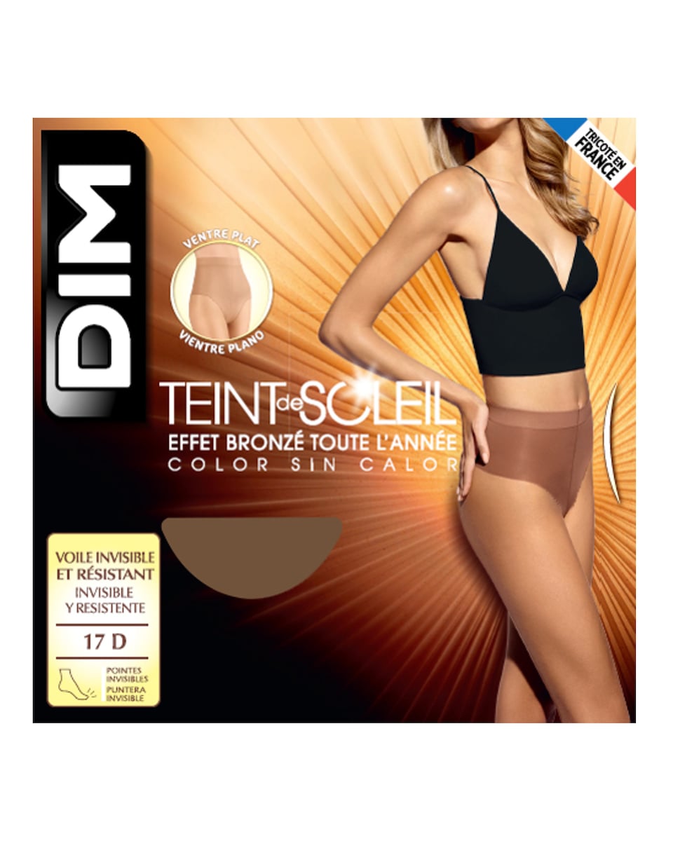 Collant de Verão Teint de Soleil Modelador Barriga Lisa Bege-1