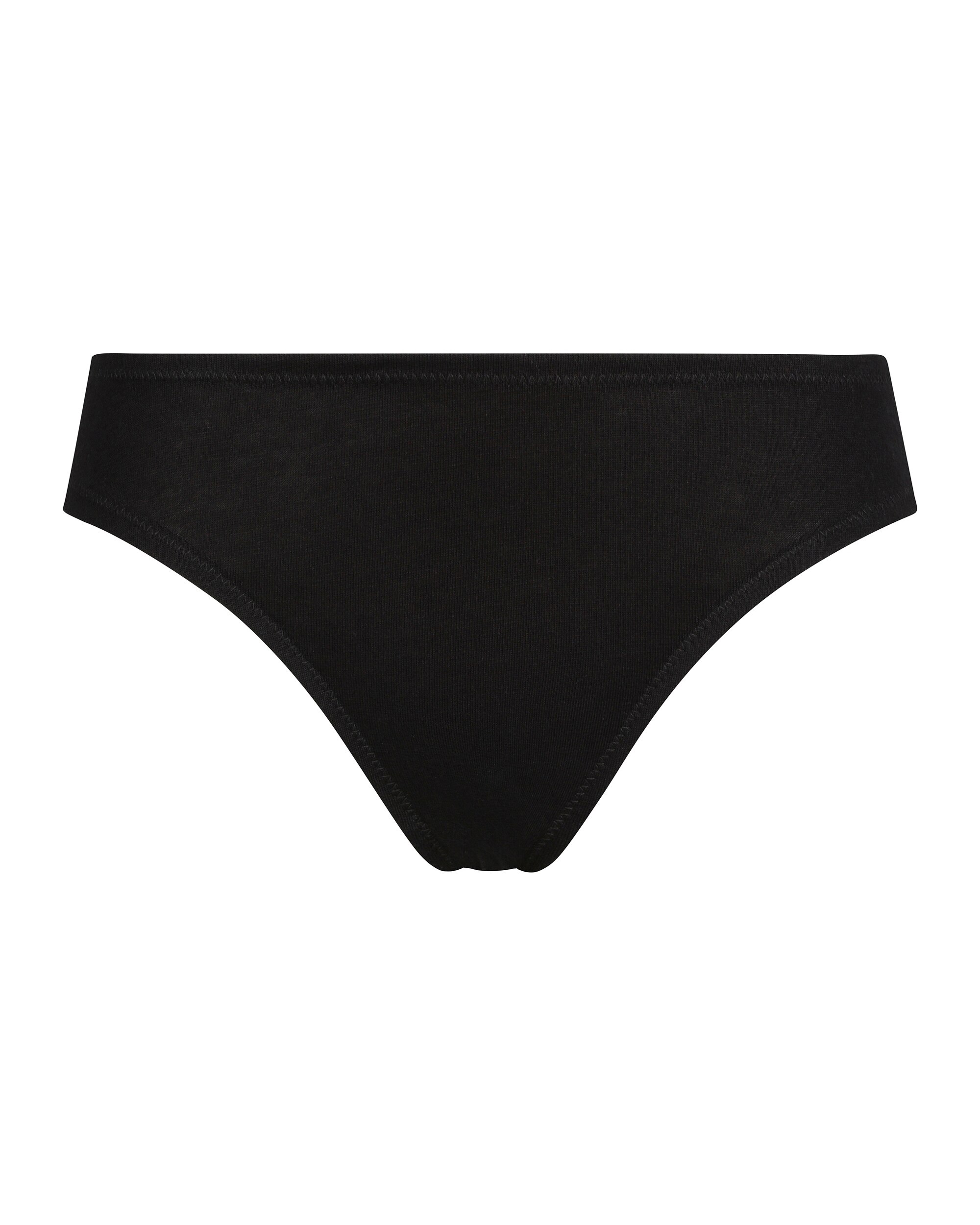 Cueca Clássica de Algodão Preto-5