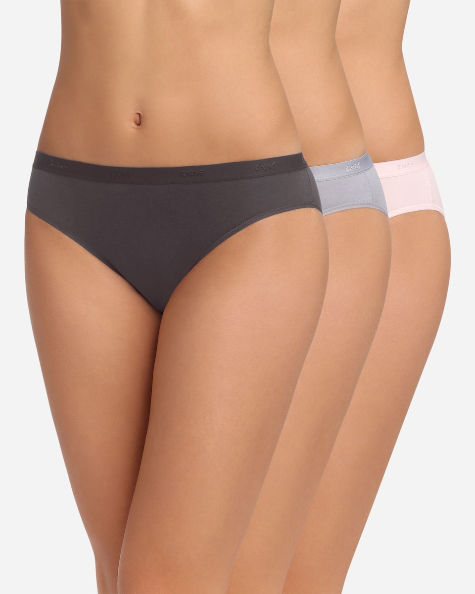 Pack de 3 Cuecas de Algodão Elástico em Várias Cores Multicolor-3