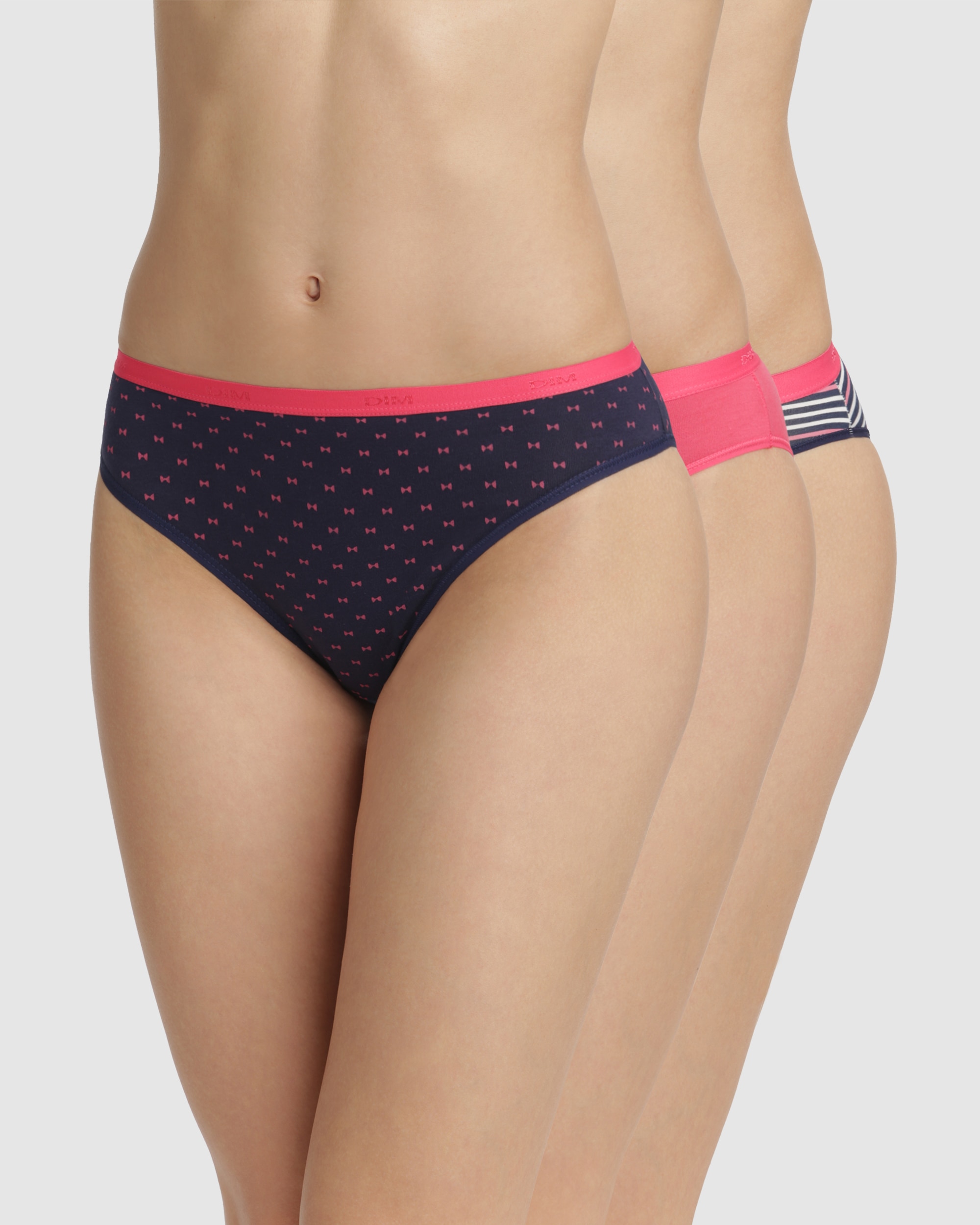 Pack de 3 Cuecas de Algodão Elástico Estampadas Multicolor-3