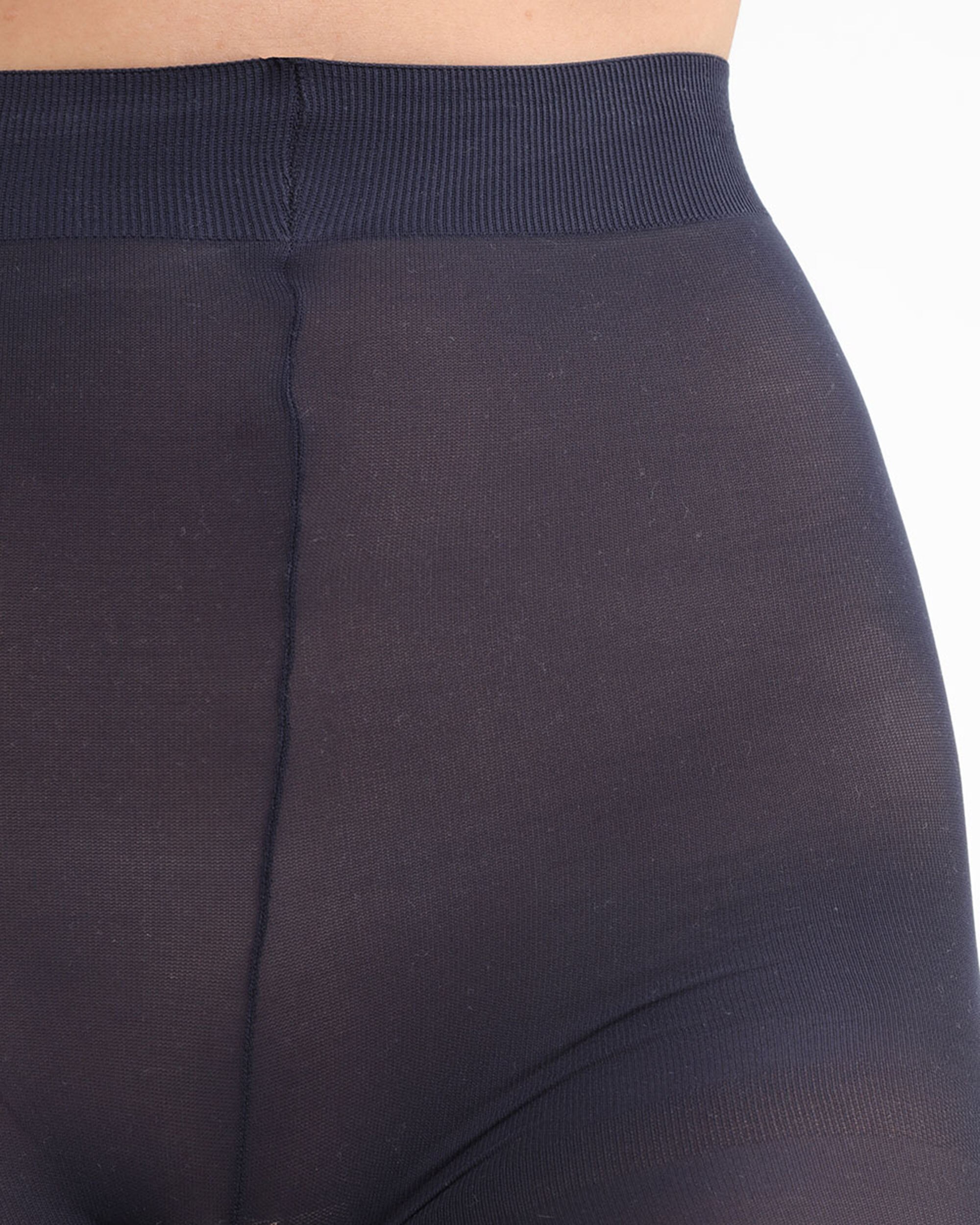 Collants Opacos Efeito Aveludado Mate 50 Deniers Azul-4