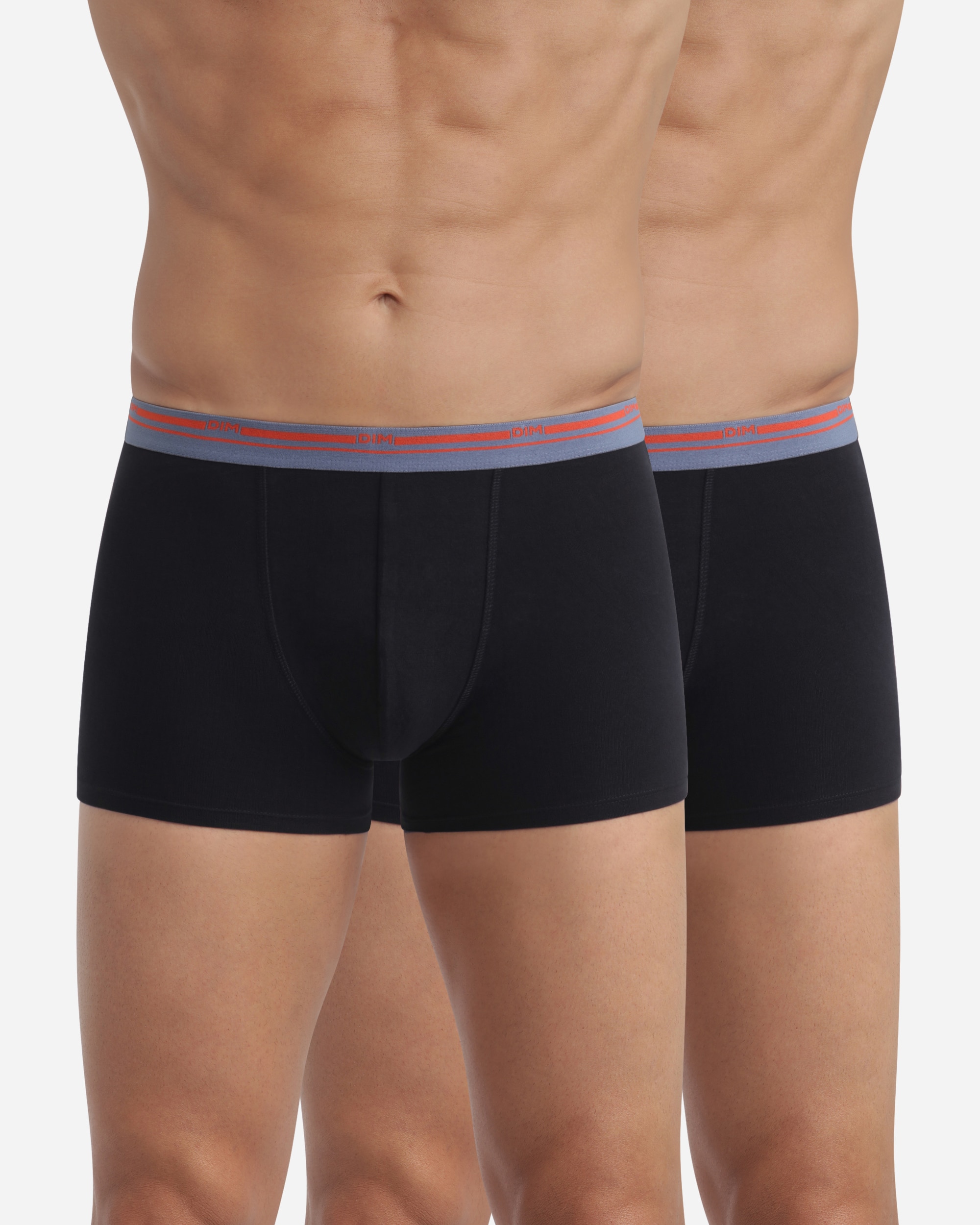 Pack de Dois Boxers Algodão Elástico Básico e Confortável Dim Classic Colors Multicolor-1