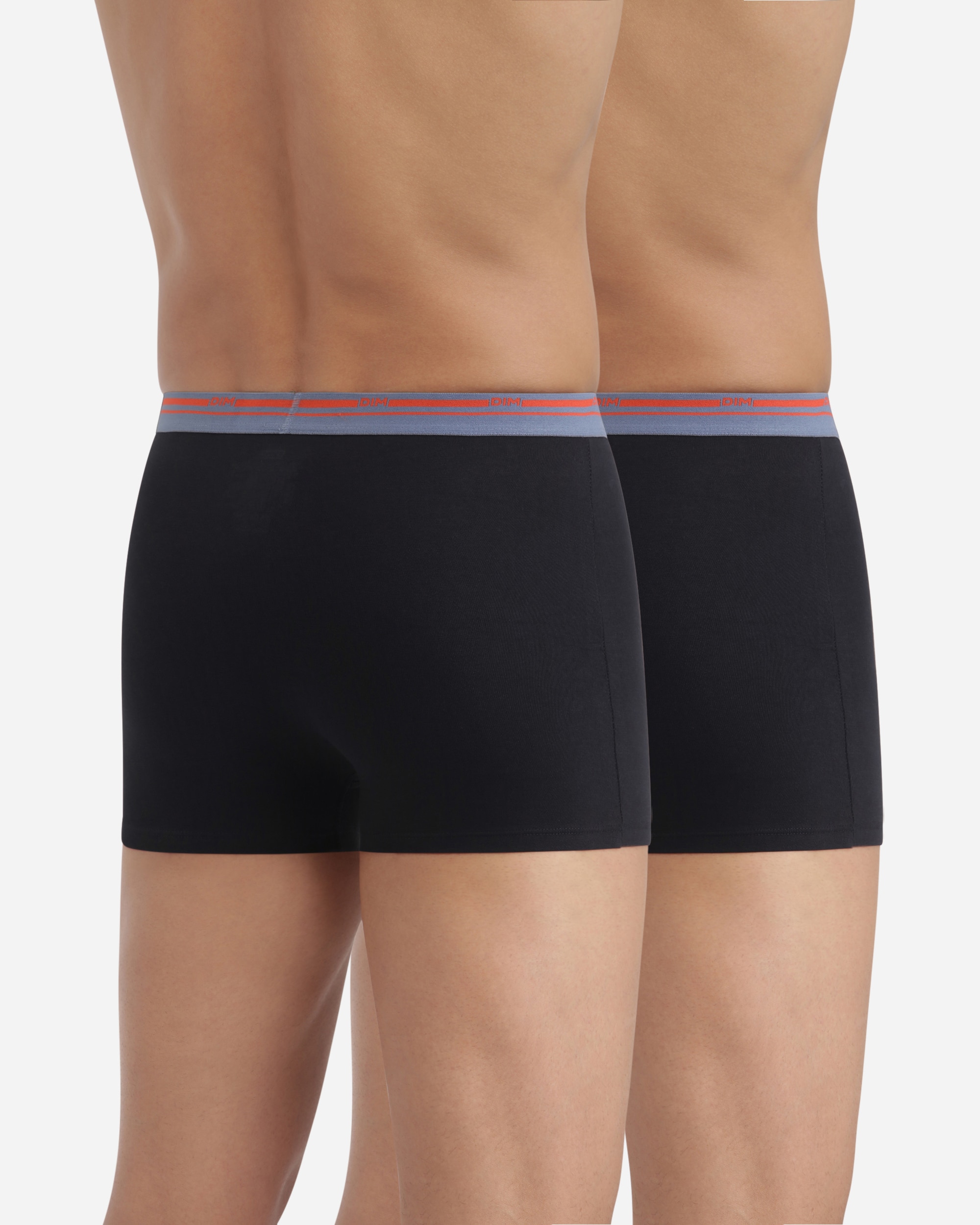 Pack de Dois Boxers Algodão Elástico Básico e Confortável Dim Classic Colors Multicolor-2