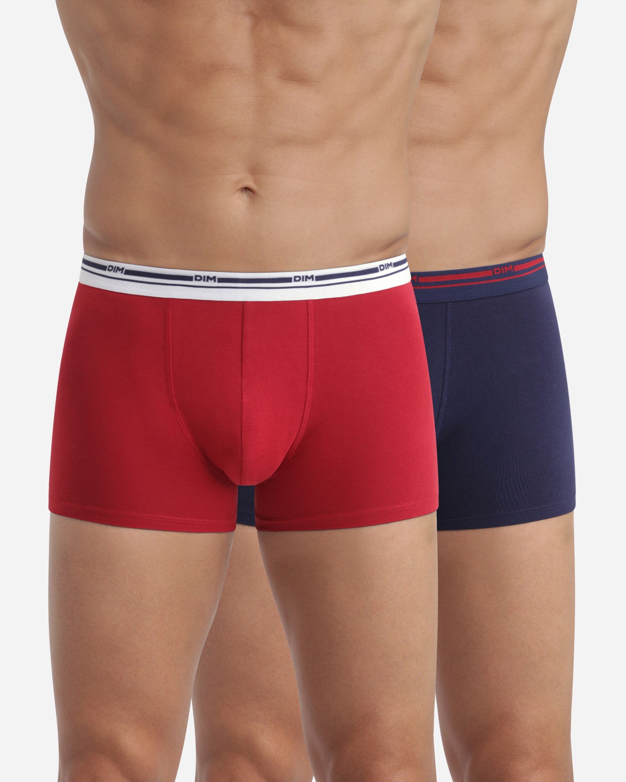 Pack de Dois Boxers Algodão Elástico Básico e Confortável Dim Classic Colors Preto-3