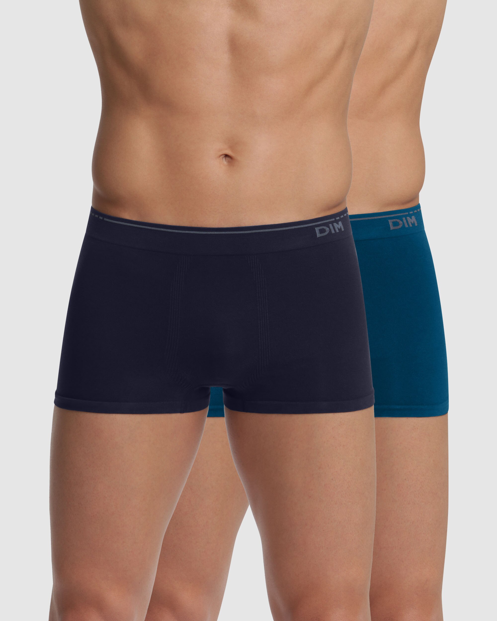 Pack de Dois Boxers de Malha sem Costuras em Azul Multicolor-3
