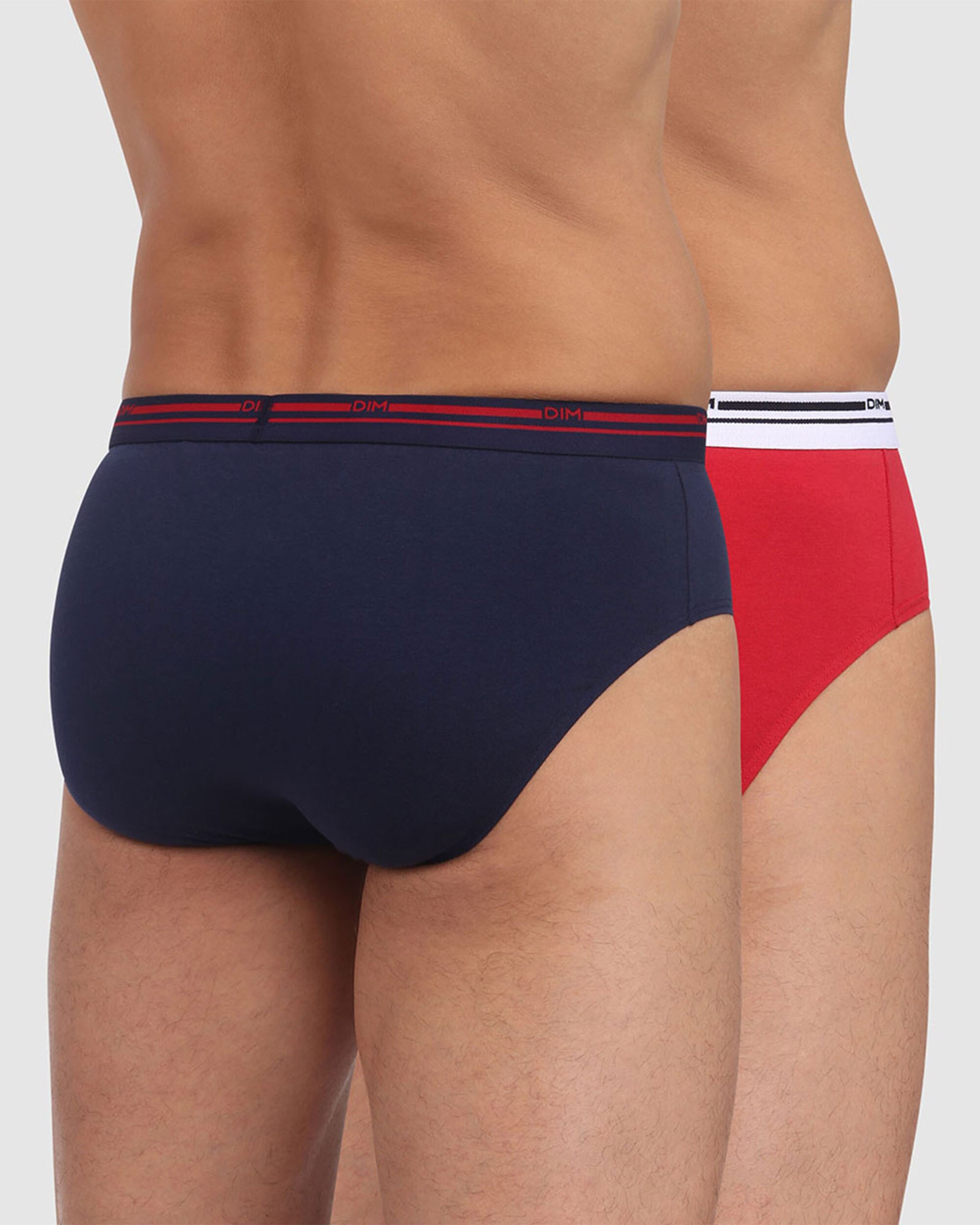 Pack de Dois Slips de Algodão Elástico em Vários em Cores com Cintura com Logotipo Multicolor-3