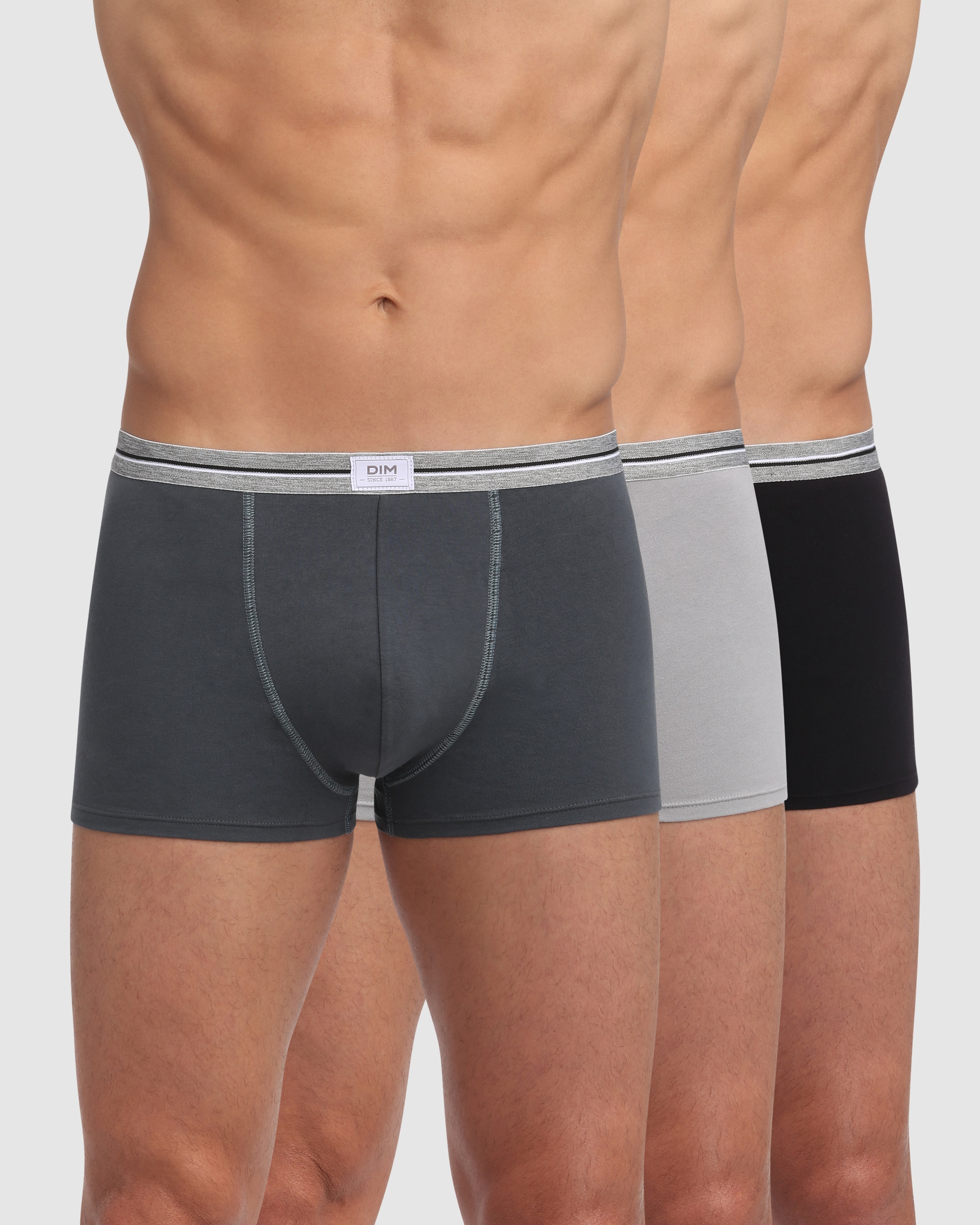 Pack de Três Boxers de Malha em Vários Tons Multicolor-1