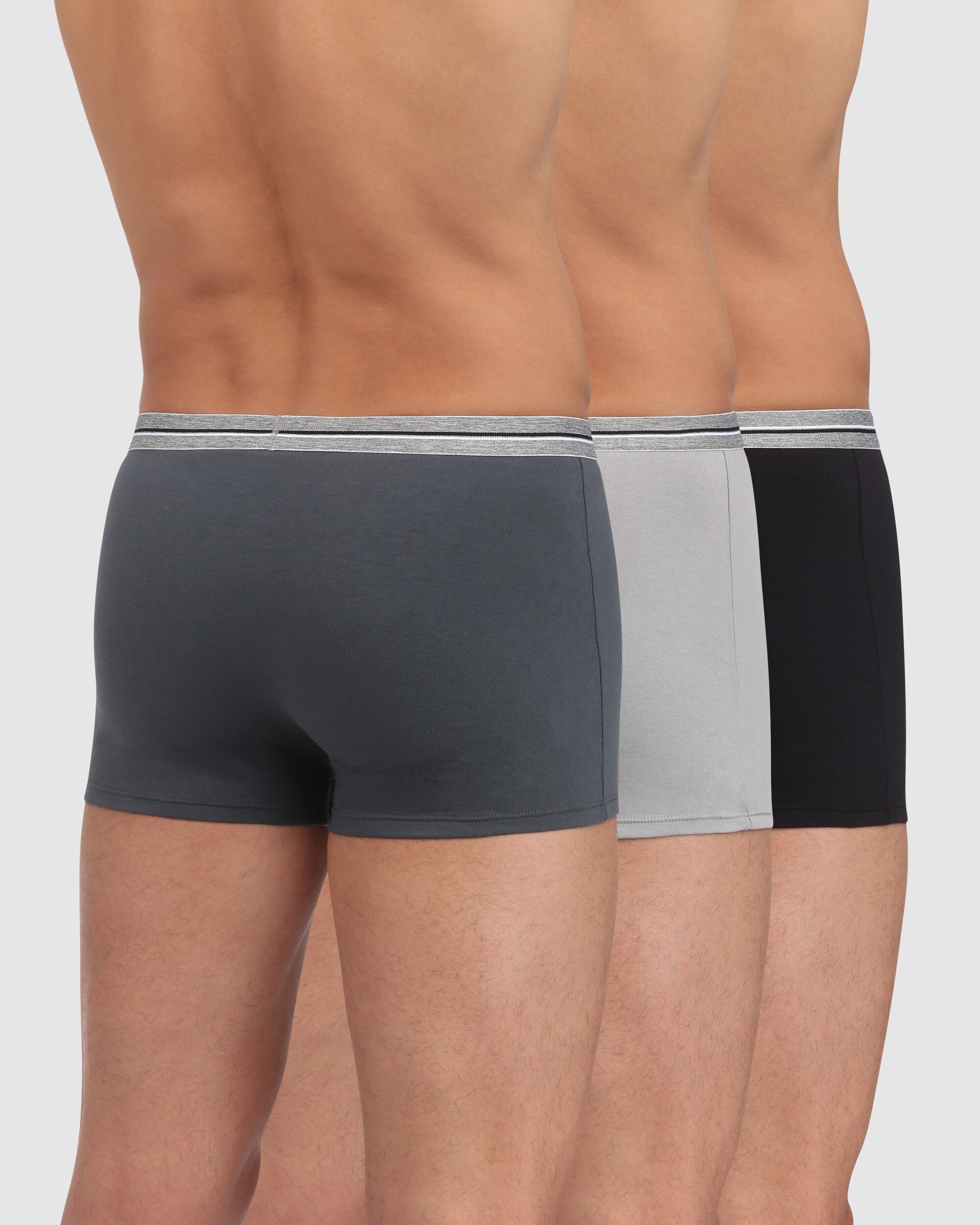 Pack de Três Boxers de Malha em Vários Tons Multicolor-2