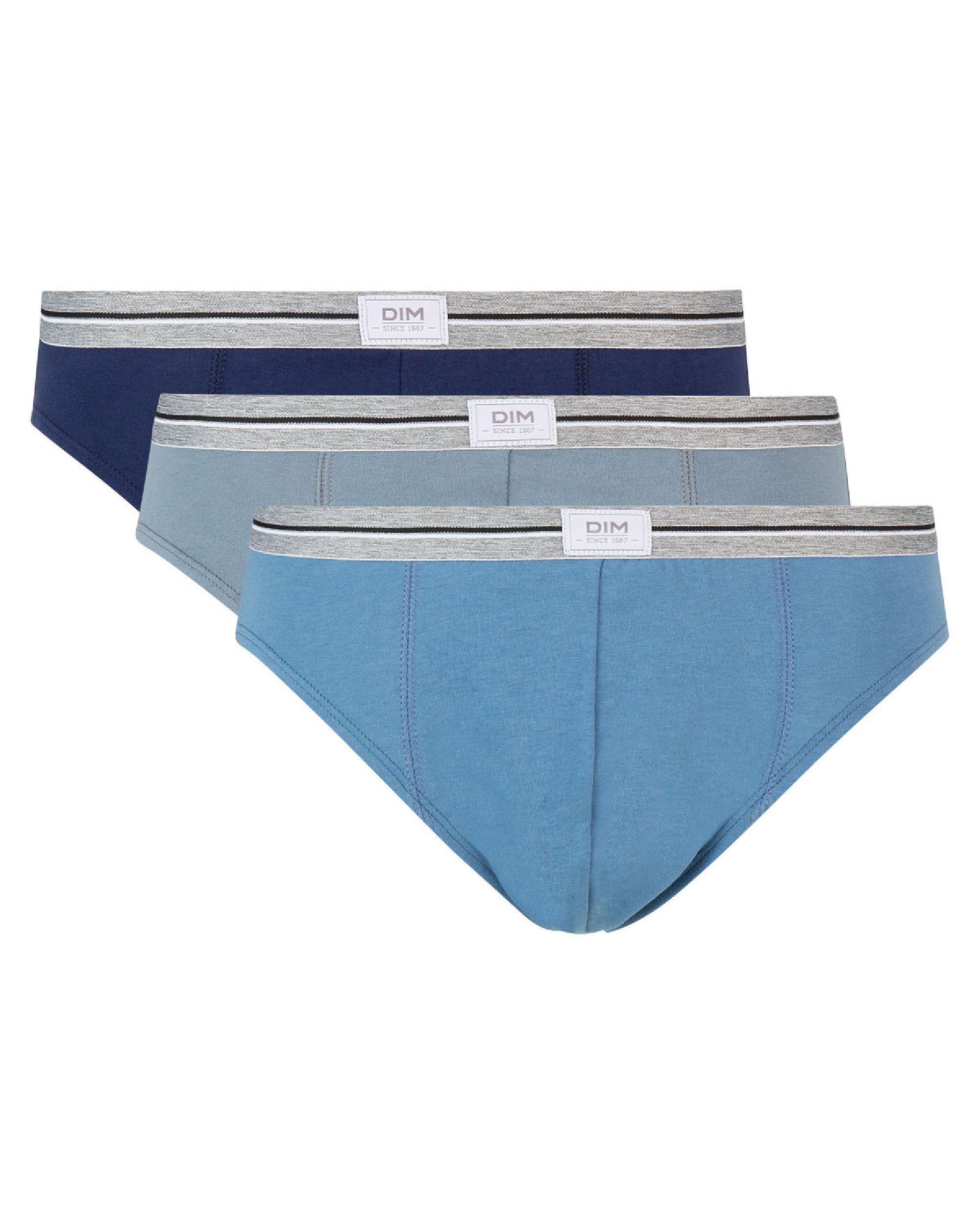 Pack de Três Slips em Azul Azul-3