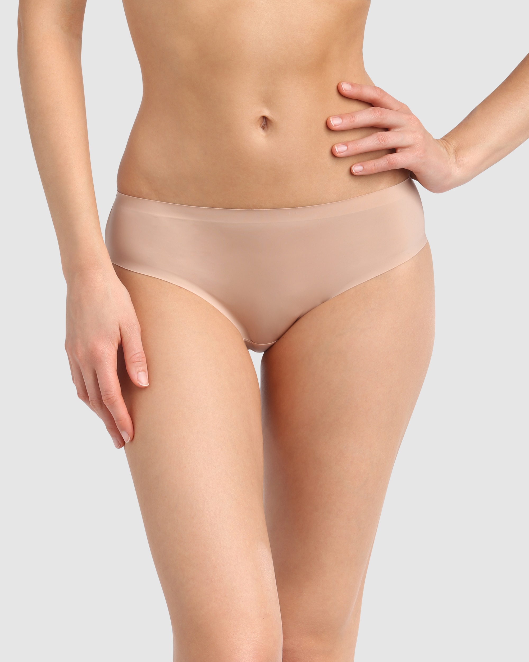 Cueca Clássica Invisível sem Costuras Natural-1