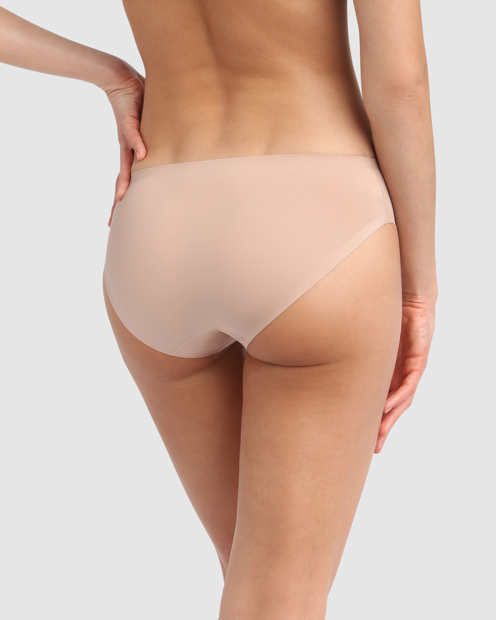 Cueca Clássica Invisível sem Costuras Natural-2