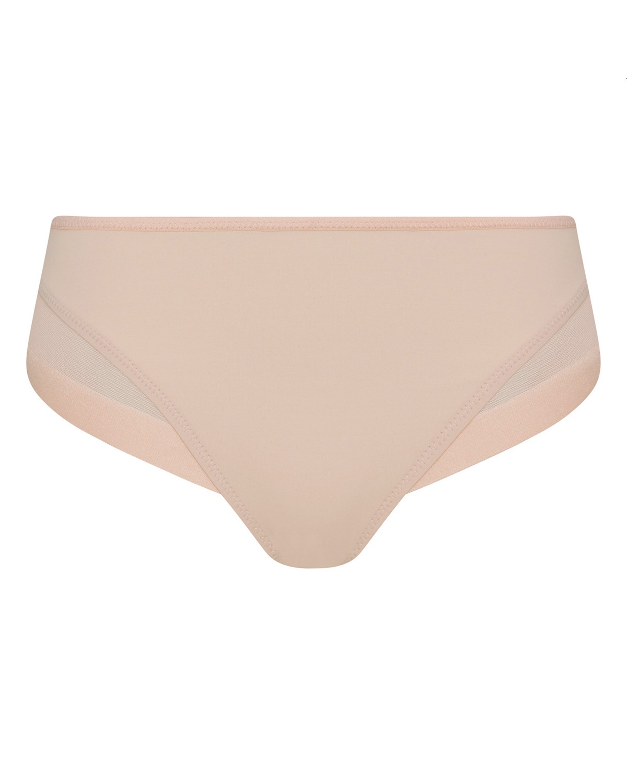 Cueca Clássica de Suave Microfibra e Detalhes em Malla Natural-5