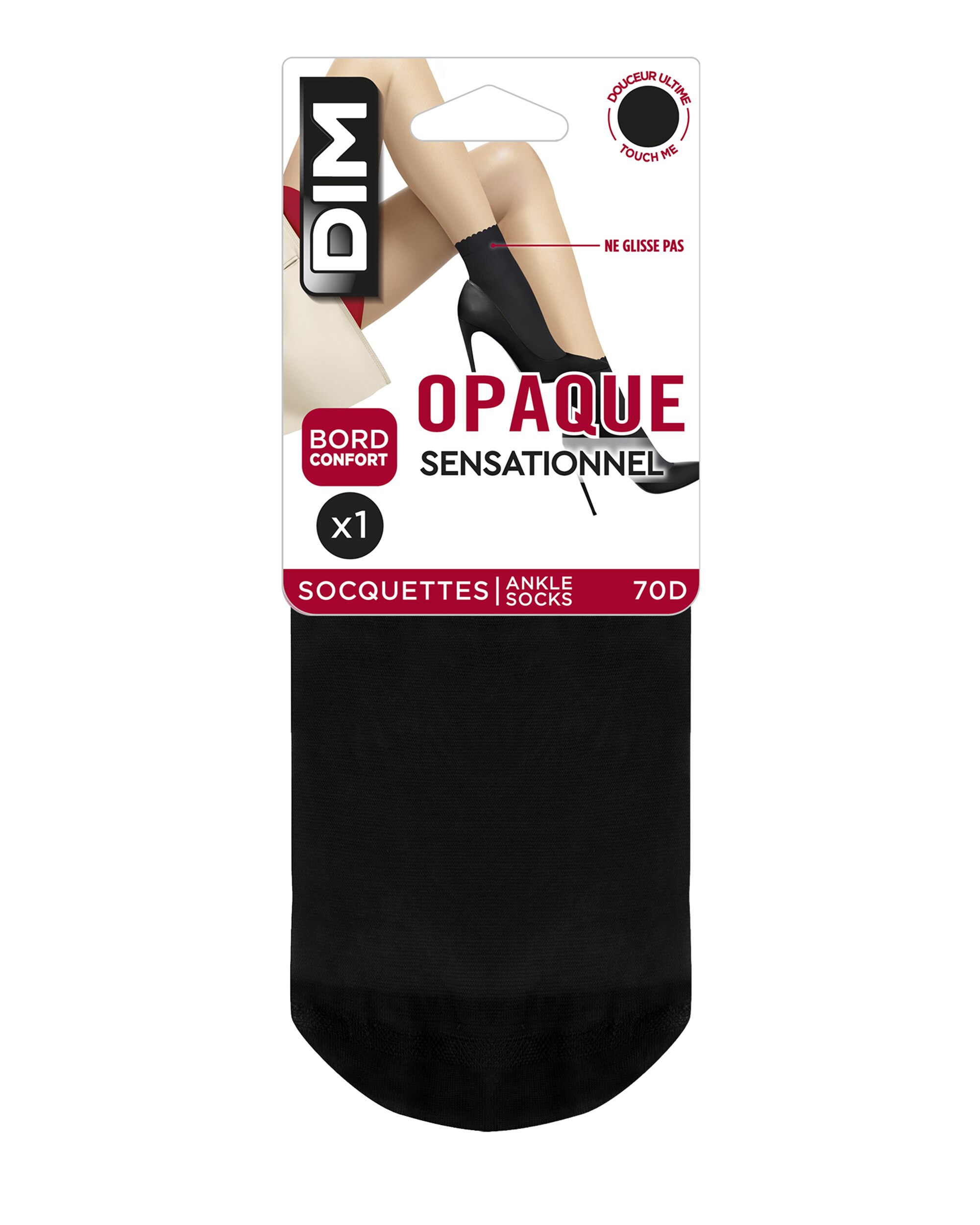 Minimeias Opacas 70 Deniers Preto-2