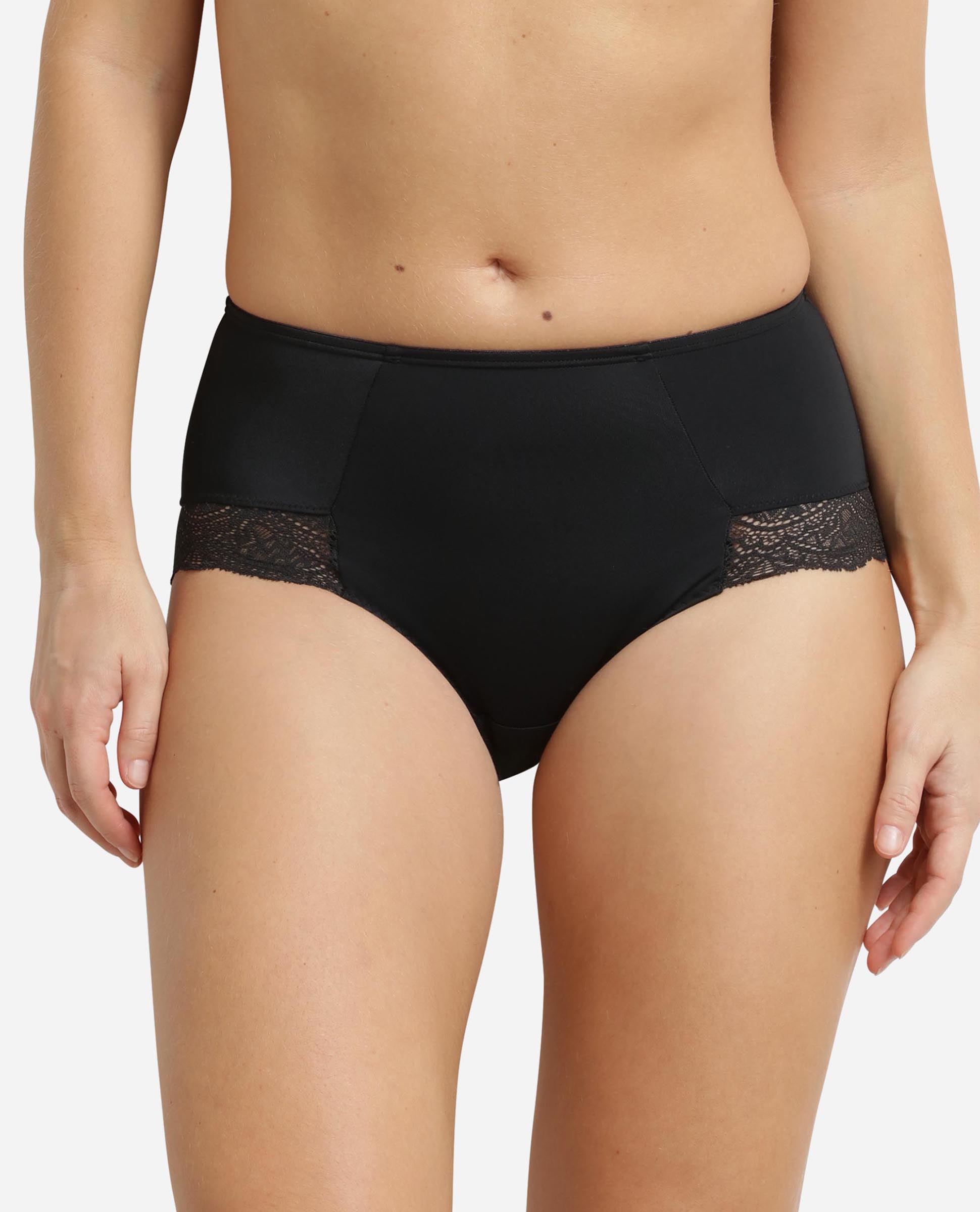 Imagem 0 de Cueca Redutora com Cintura Alta de Microfibra com Renda