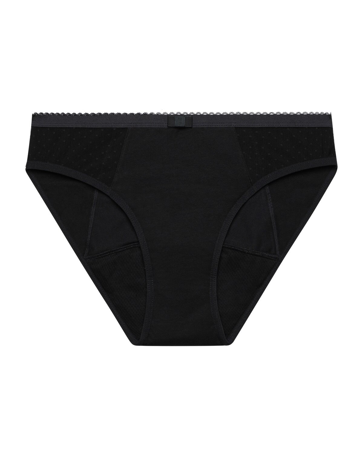 Cueca Menstrual Lavável Fluxo Abundante de Algodão Protect Preto-3