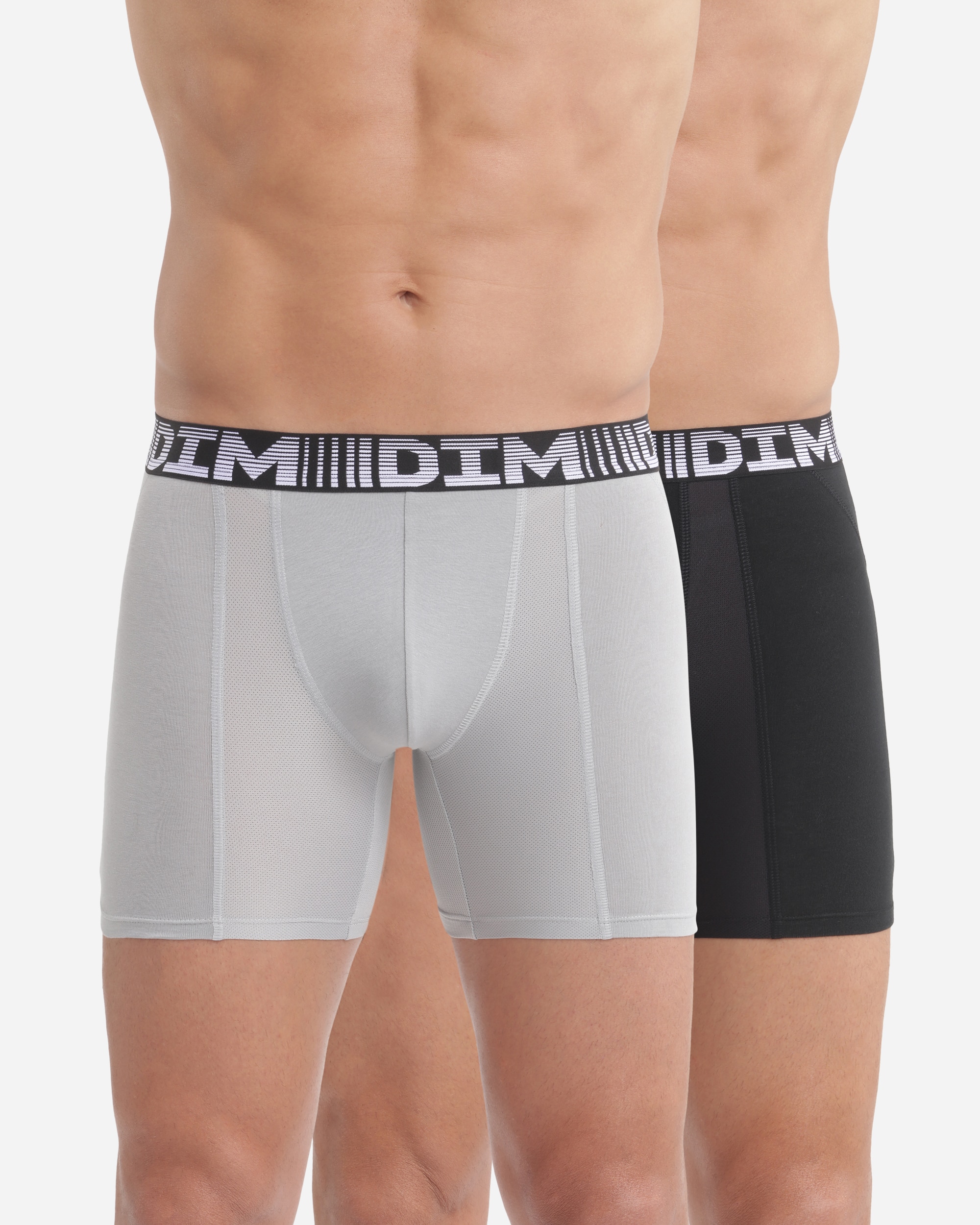 Pack de Dois Boxers Compridos Transpirável Dim 3d Flex Air Multicolor-1