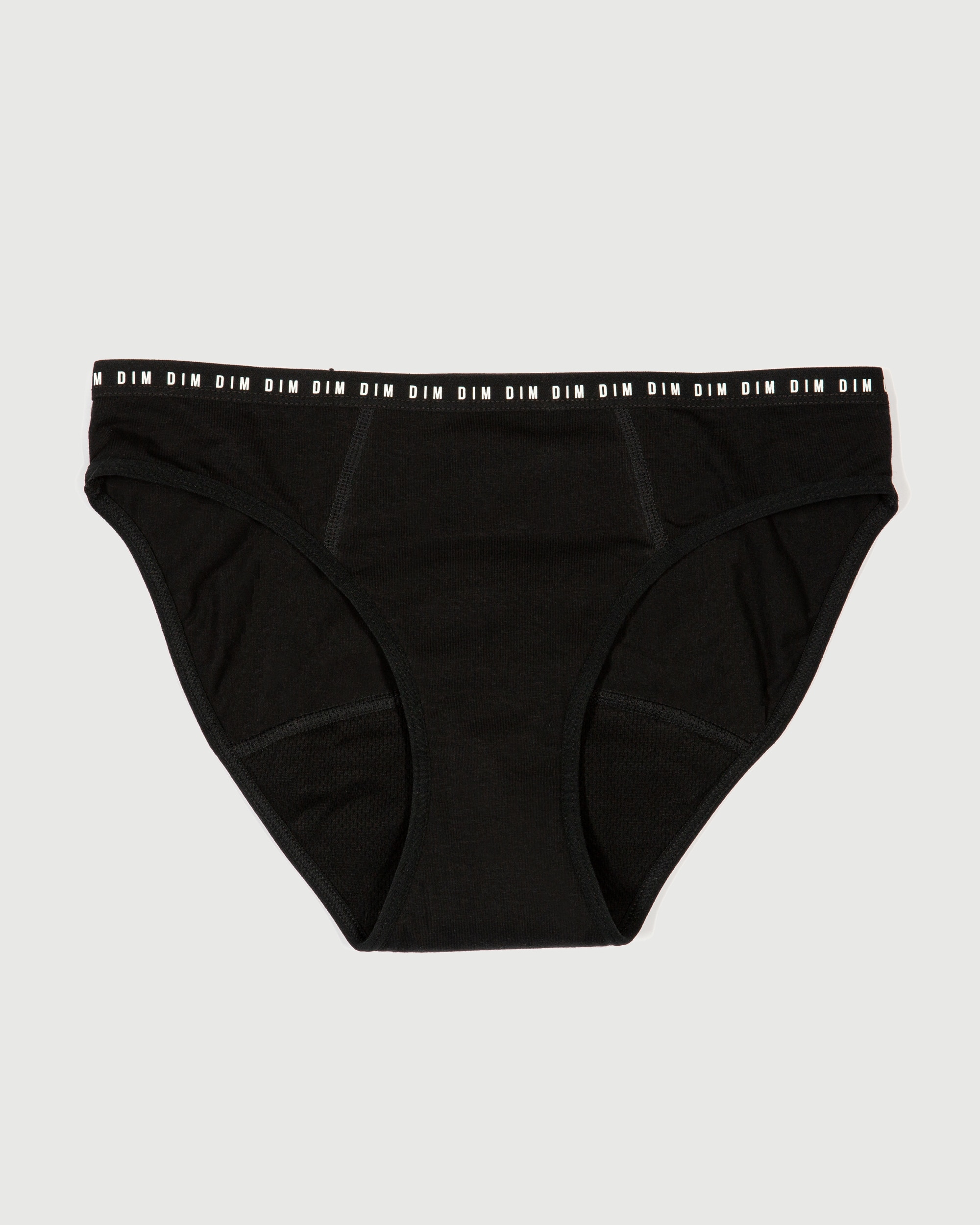 Cueca Menstrual Lavável Fluxo Médio de Algodão Protect Preto-3