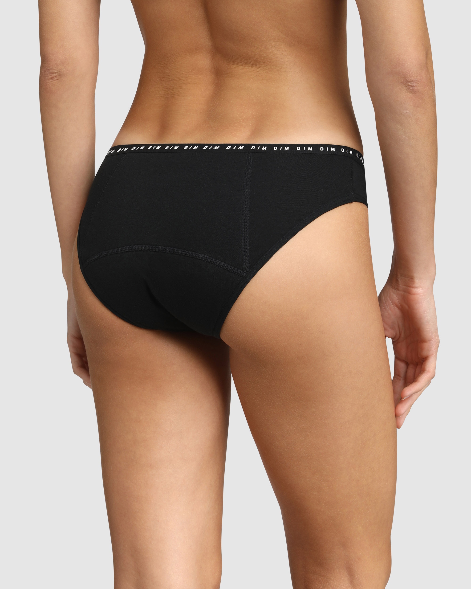 Cueca Menstrual Lavável Fluxo Abundante de Algodão Protect Preto-2