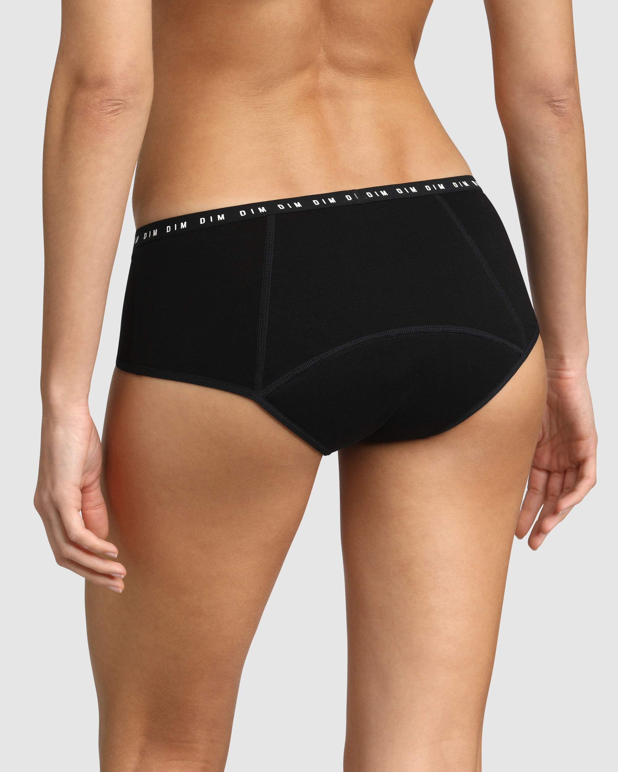 Culotte Menstrual Lavável Fluxo Abundante Tipo Boxers Protect Preto-2