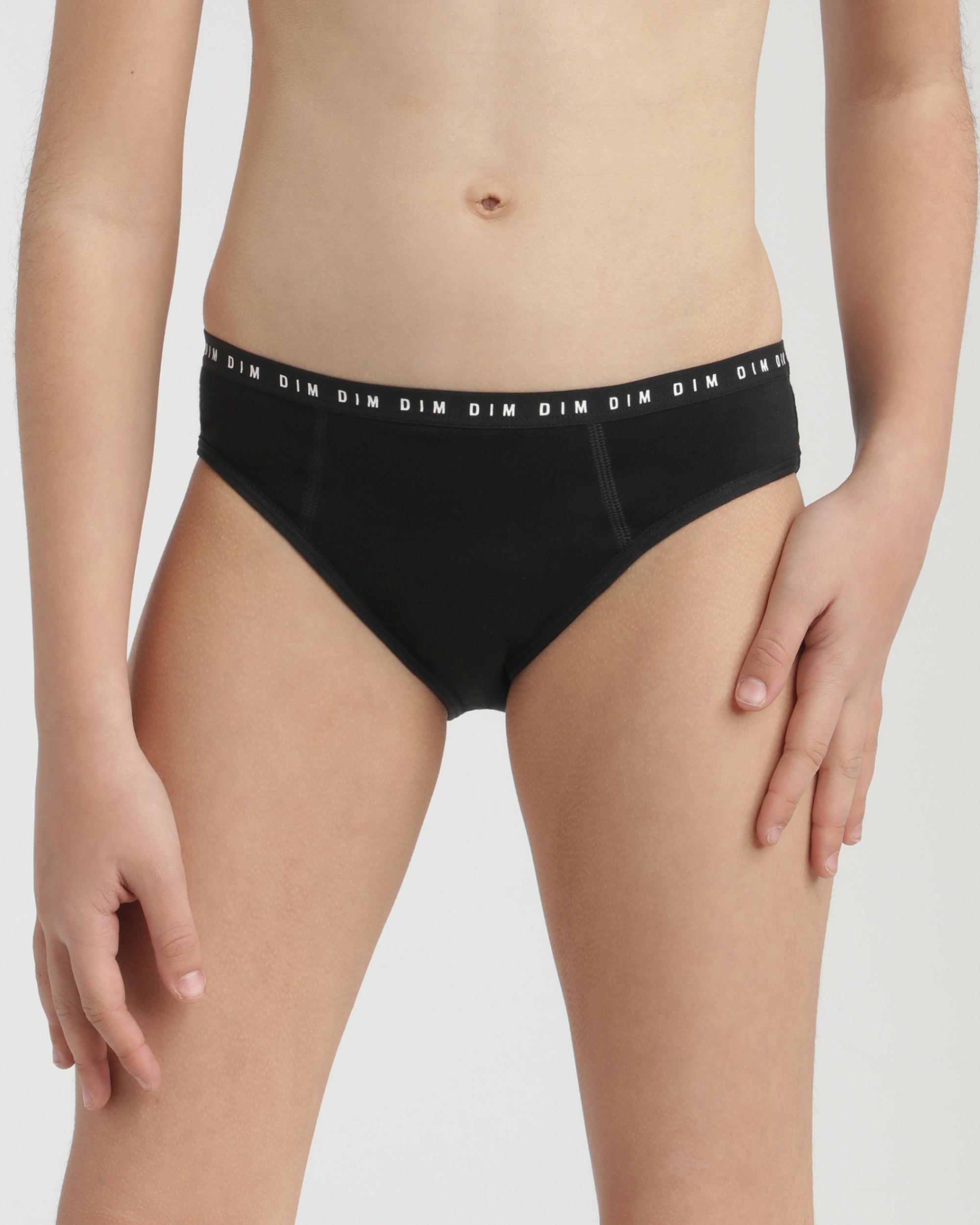 Cueca Menstrual para Adolescente Lavável Fluxo Abundante de Algodão My Protect Preto-1