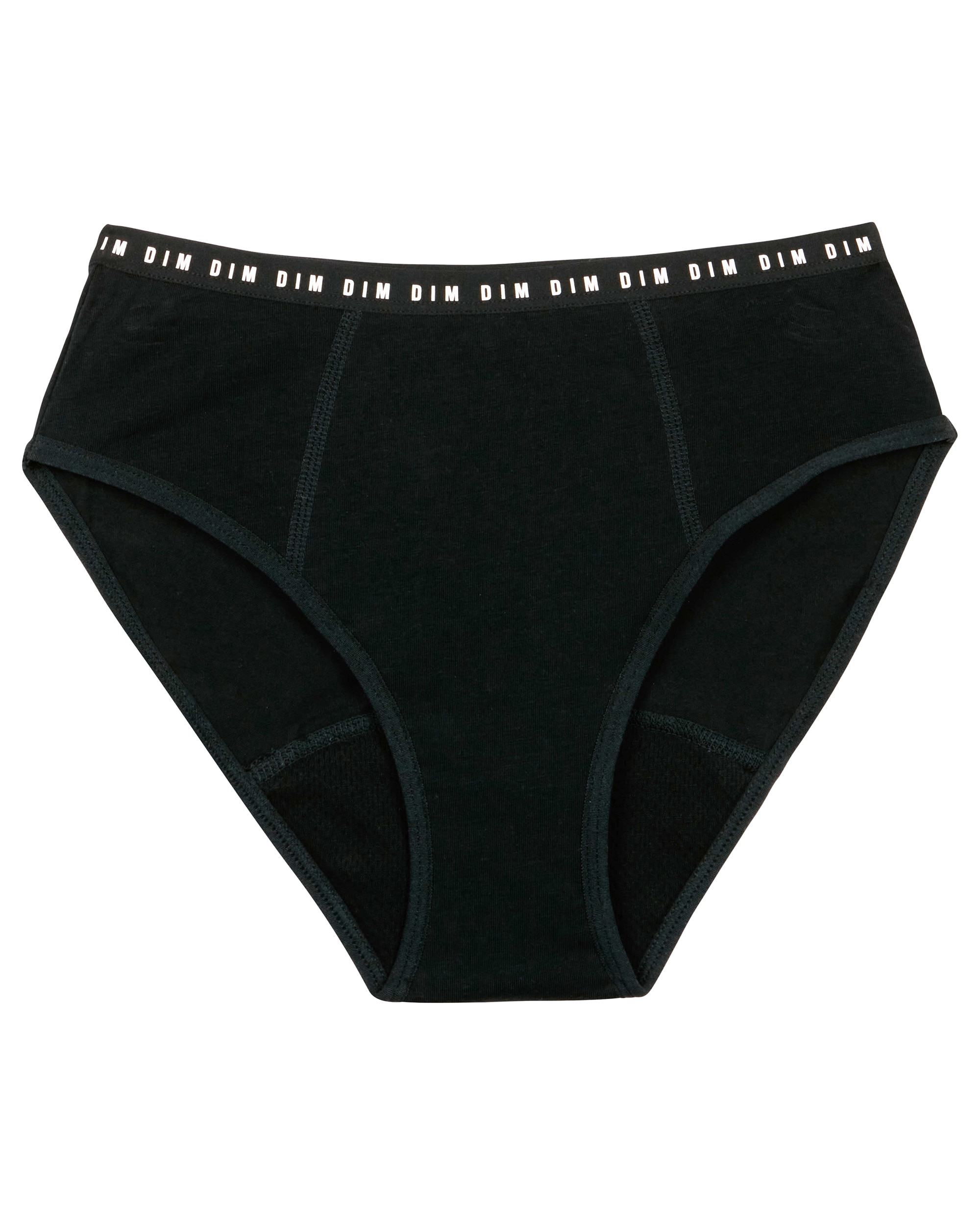 Cueca Menstrual para Adolescente Lavável Fluxo Abundante de Algodão My Protect Preto-2
