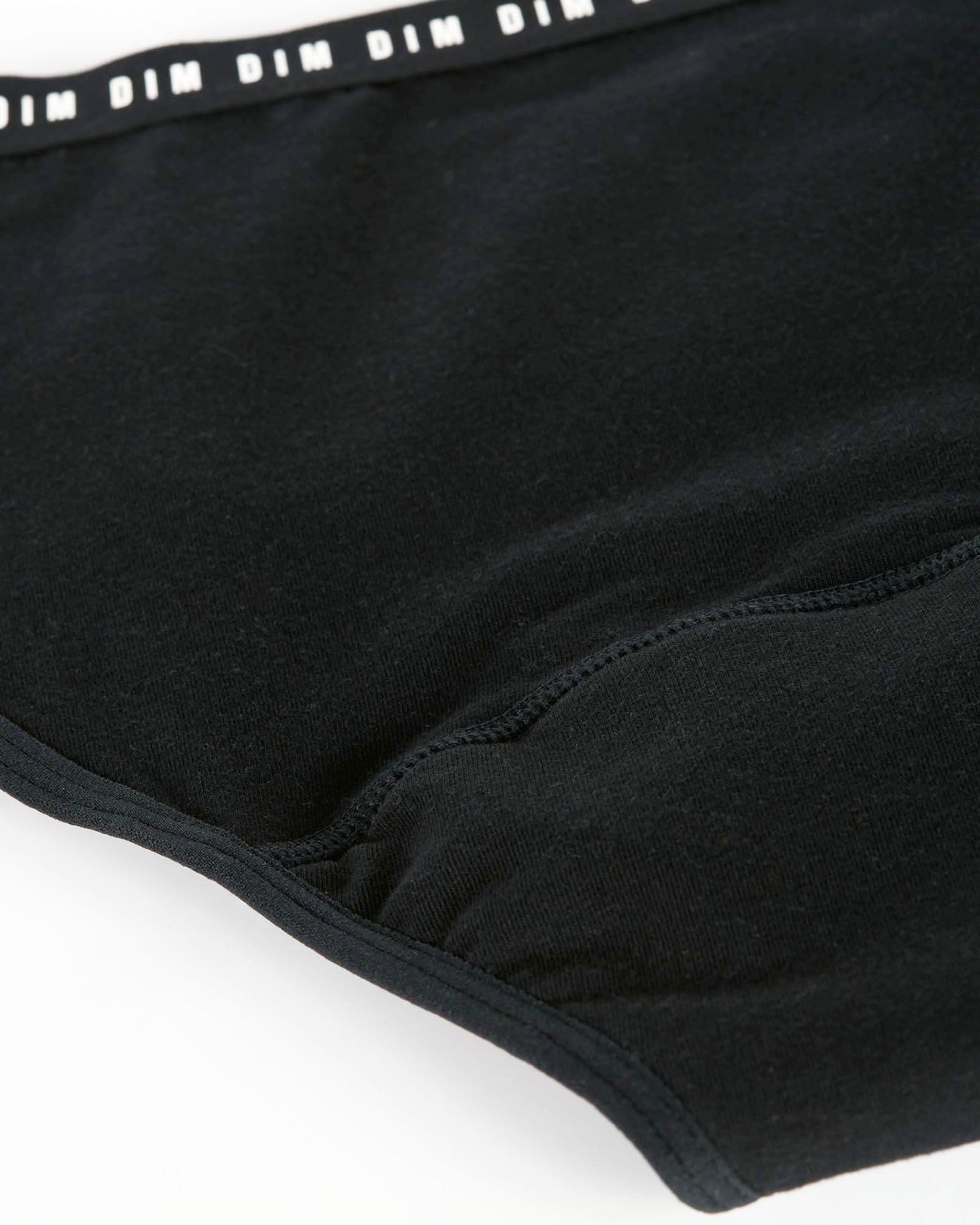 Cueca Menstrual para Adolescente Lavável Fluxo Abundante de Algodão My Protect Preto-3