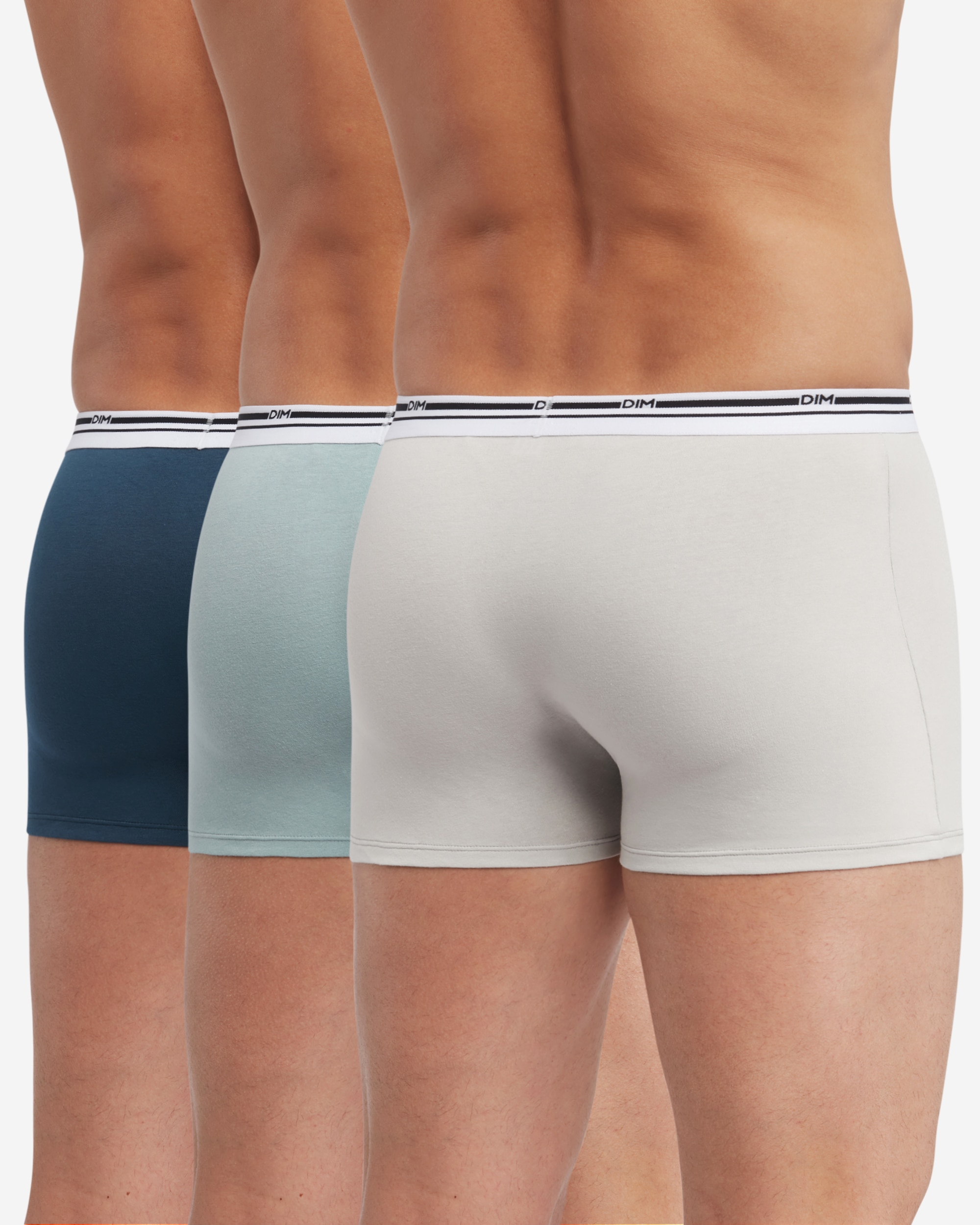 Pack de Três Boxers de Algodão Elástico Básico em Várias Cores para Máxima Comodidade Multicolor-3