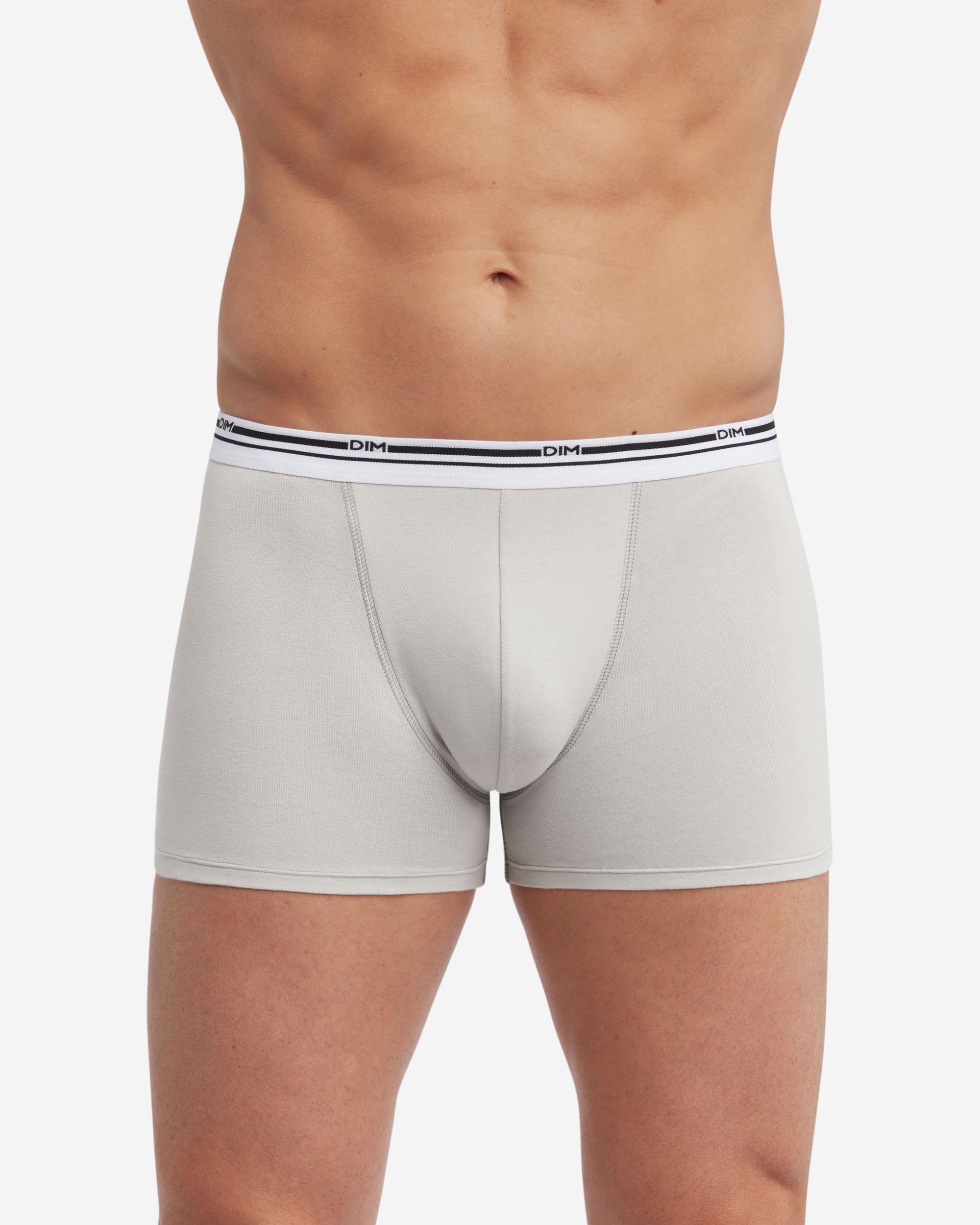 Pack de Três Boxers Algodão Elástico Básico e Confortável Dim Classic Colors Multicolor-3