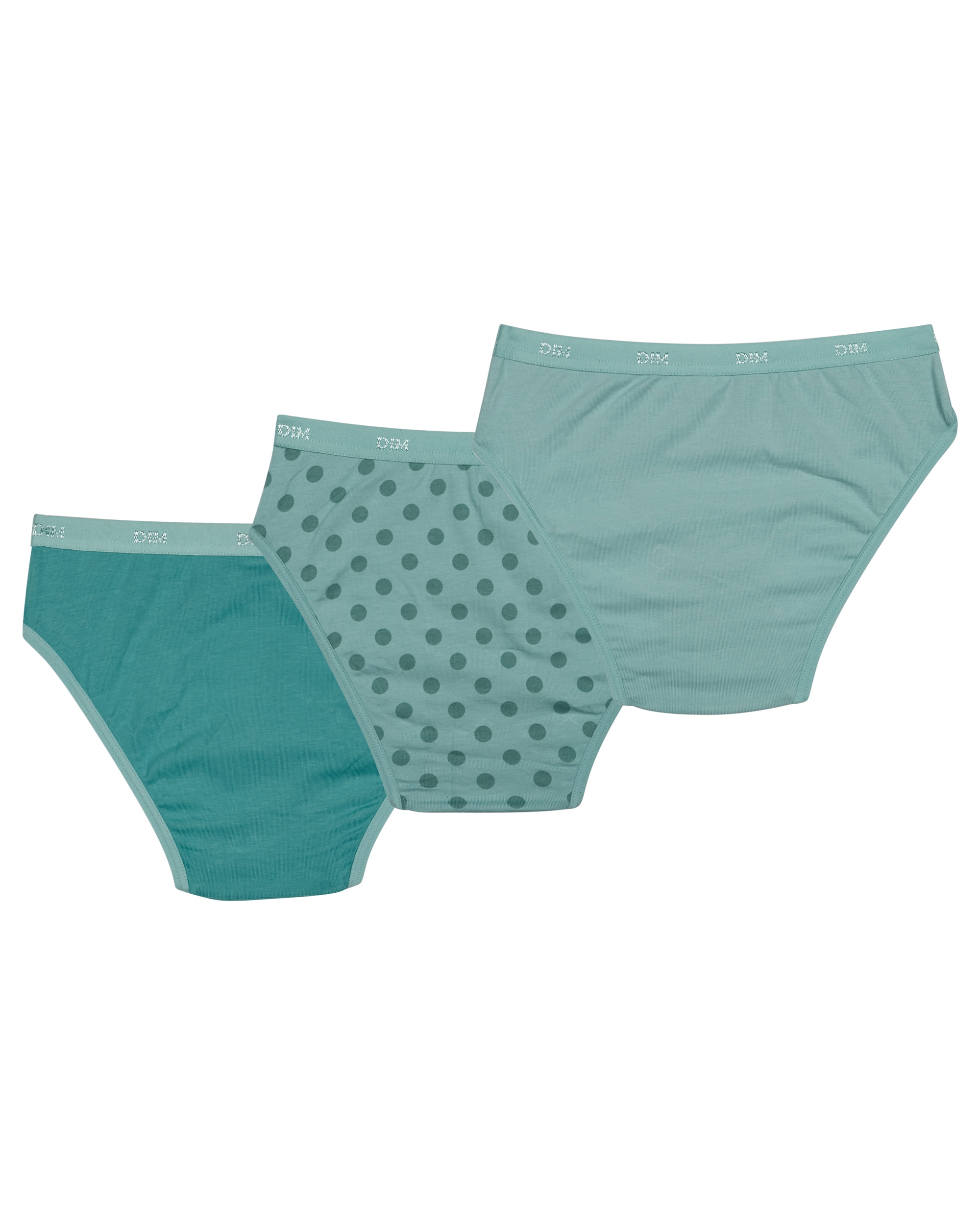 Pack de 3 Cuecas Infantil Estampadas Dim Verde Água-2