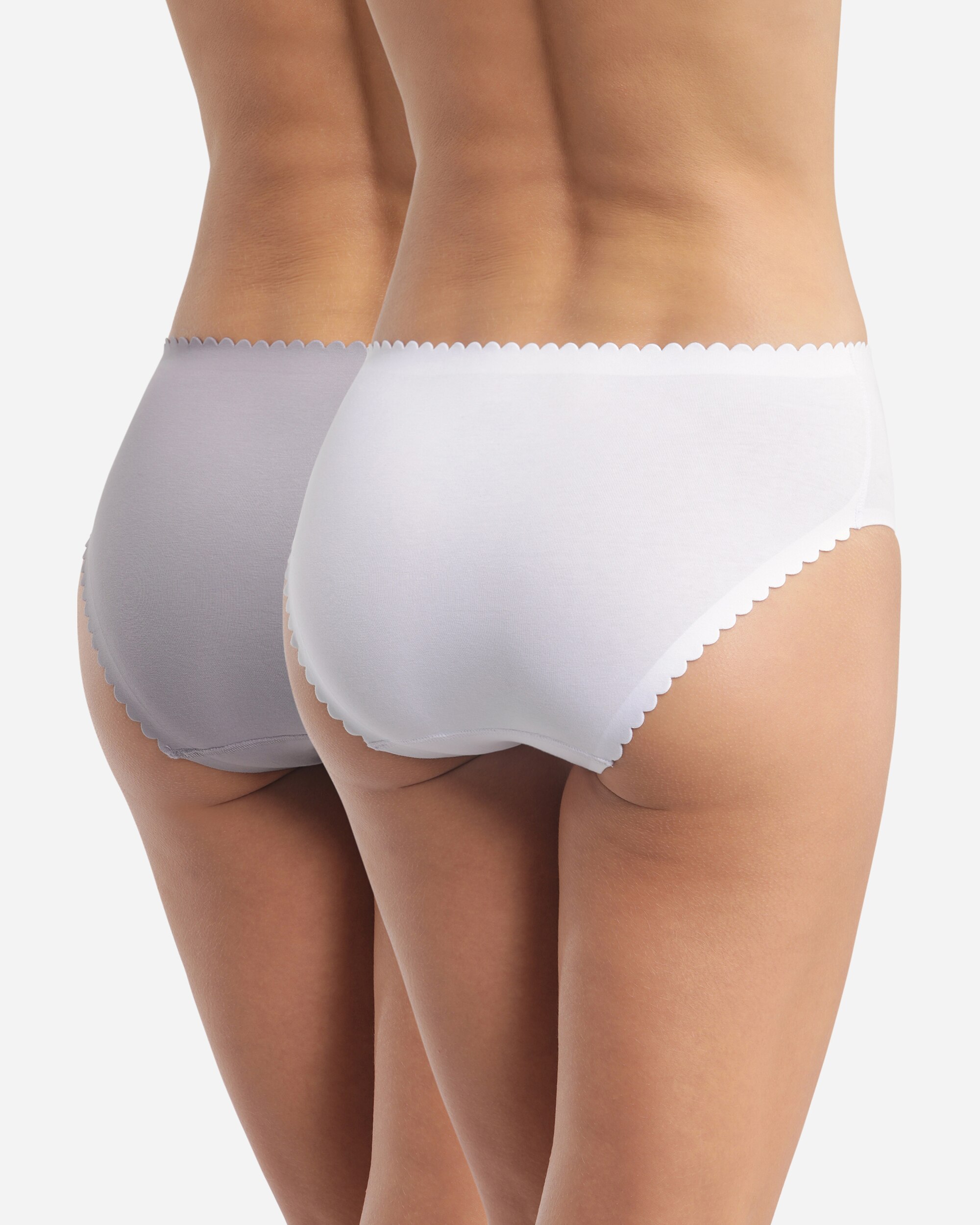 Pack de 2 Cuecas Midi de Algodão Da Gama Body Touch Coton Multicolor-3