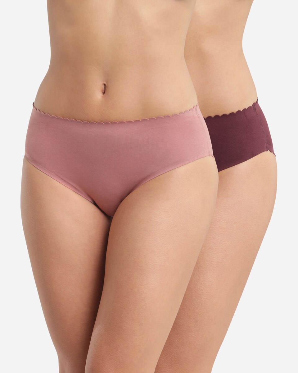 Pack de 2 Cuecas Midi de Algodão Da Gama Body Touch Coton Multicolor-2