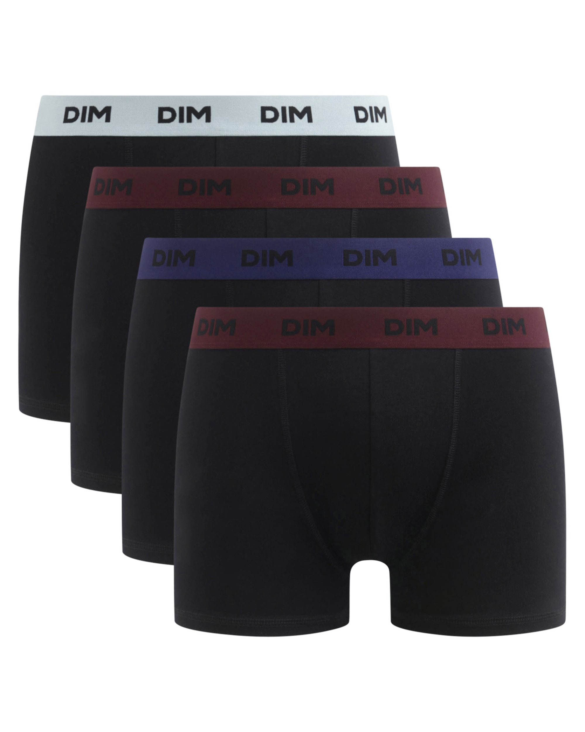 Pack de Quatro Boxers de Algodão Elástico com Cintura Estampada Multicolor-4