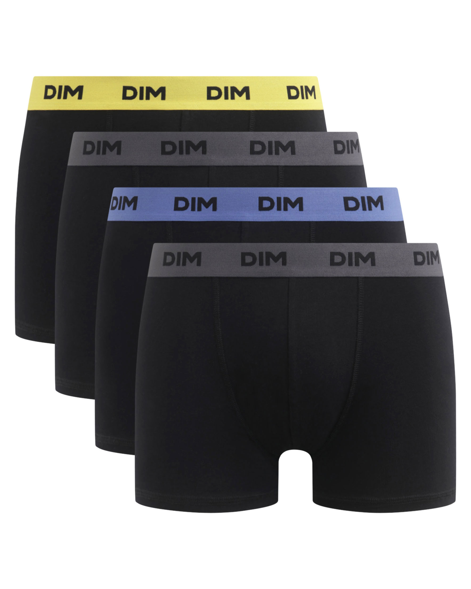 Pack de Quatro Boxers de Algodão Elástico com Cintura Estampada Multicolor-1