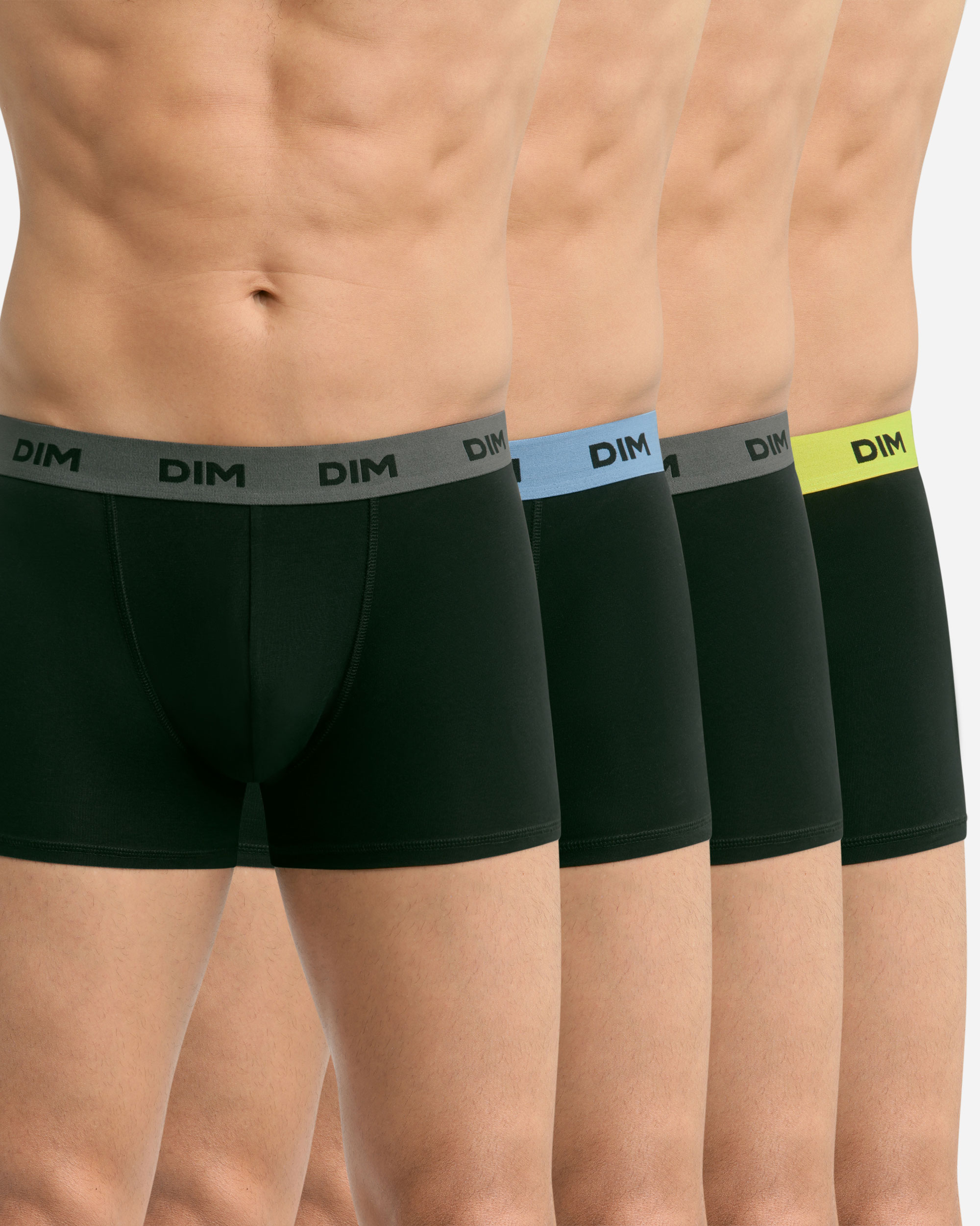 Pack de Quatro Boxers de Algodão Elástico com Cintura Estampada Multicolor-3