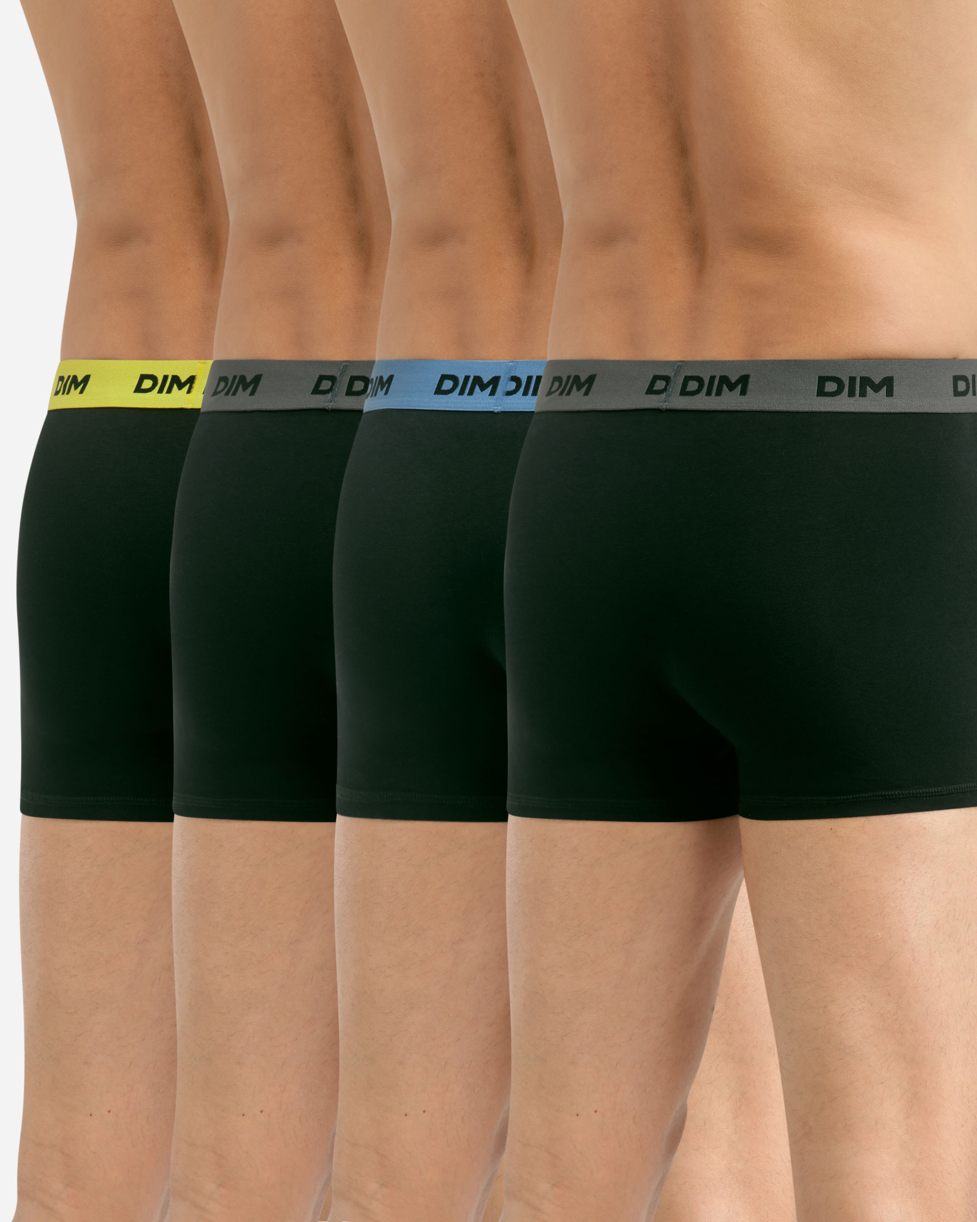 Pack de Quatro Boxers de Algodão Elástico com Cintura Estampada Multicolor-4