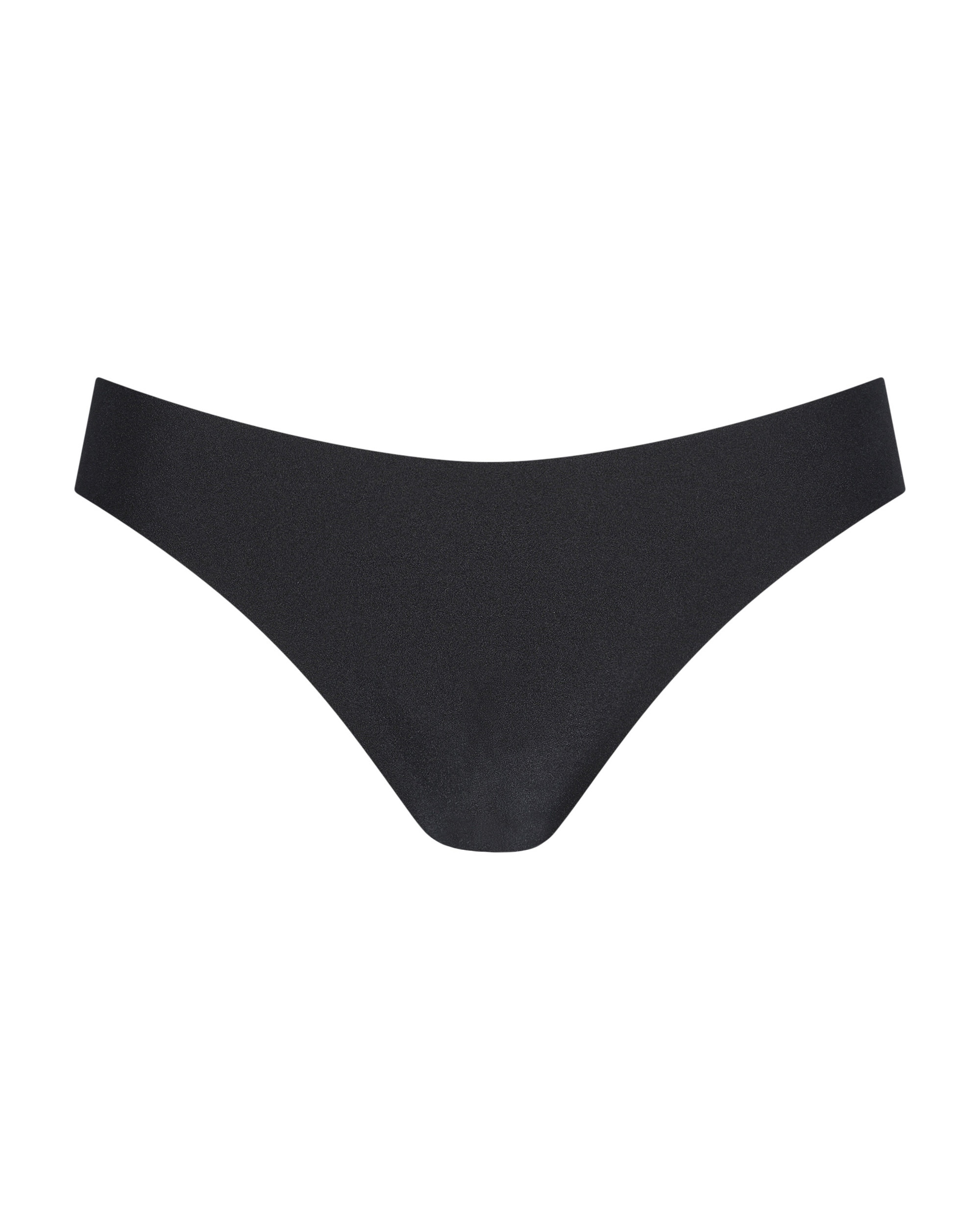 Cueca Brasileira Invisível de Cintura Alta Preto-3