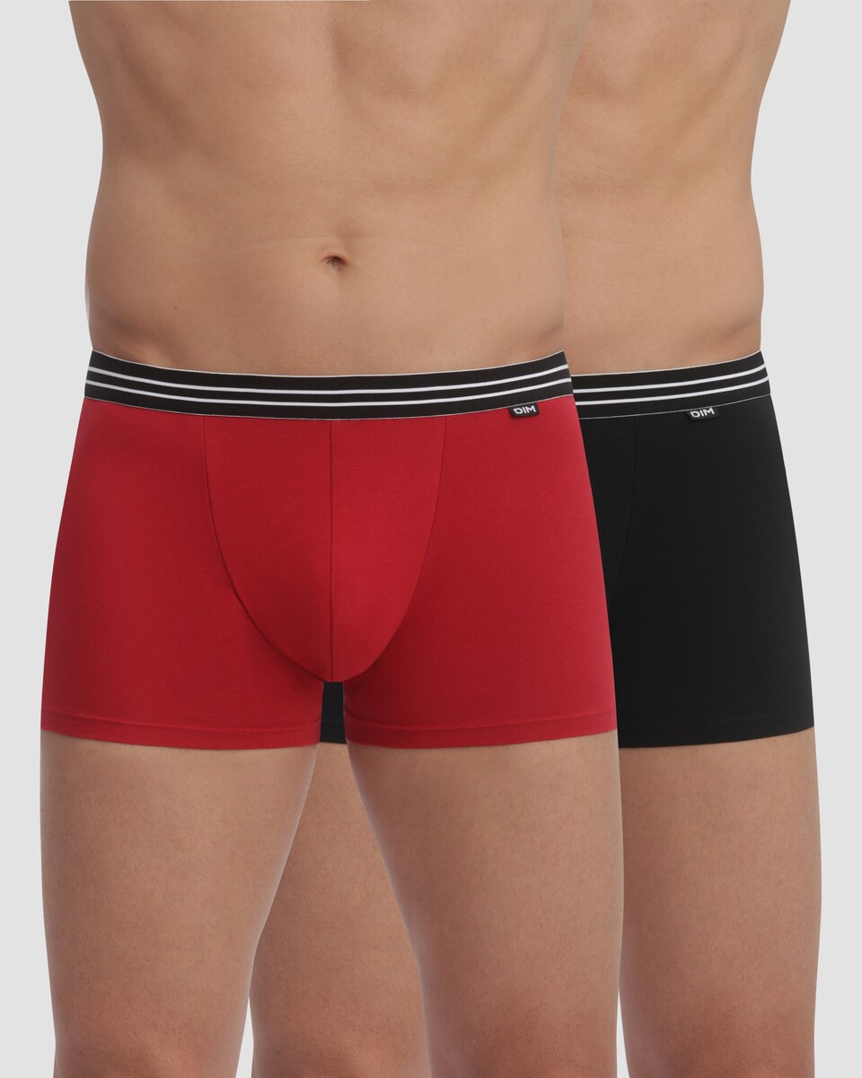 Pack de 2 Boxers de Algodão Elástico com Design no Cós Multicolor-2
