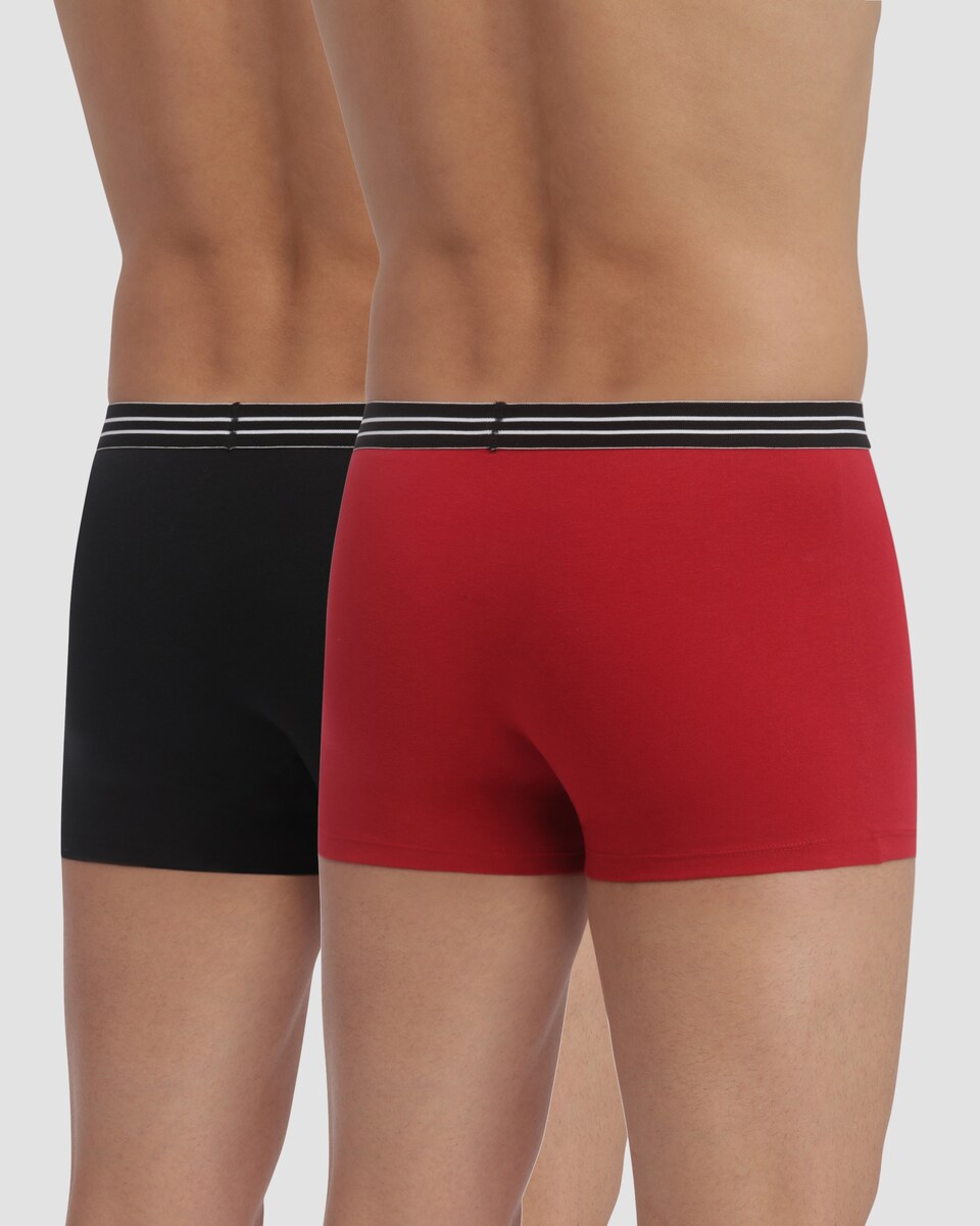 Pack de 2 Boxers de Algodão Elástico com Design no Cós Multicolor-3
