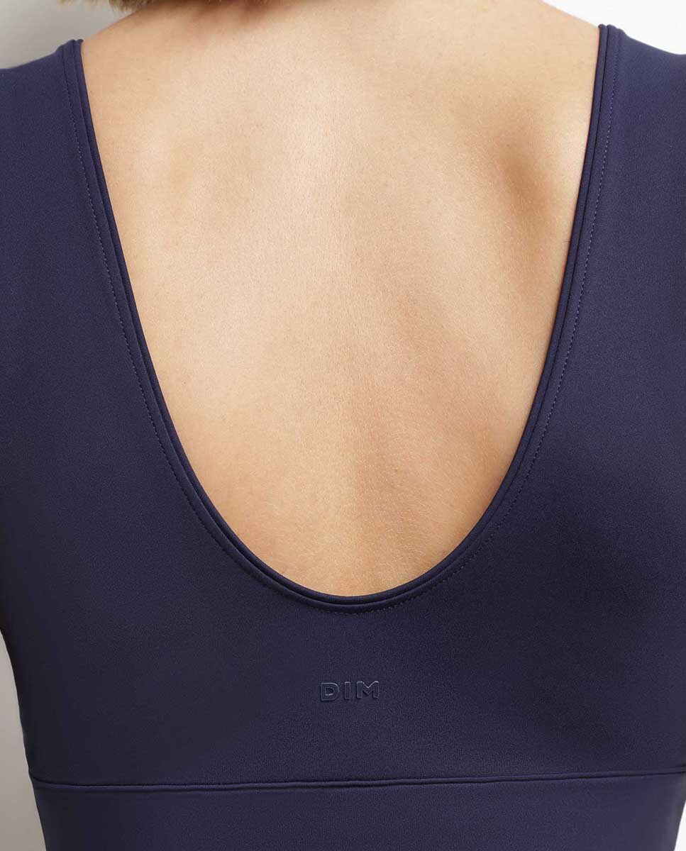 Soutien Desportivo com Leve Forro Azul-marinho-4