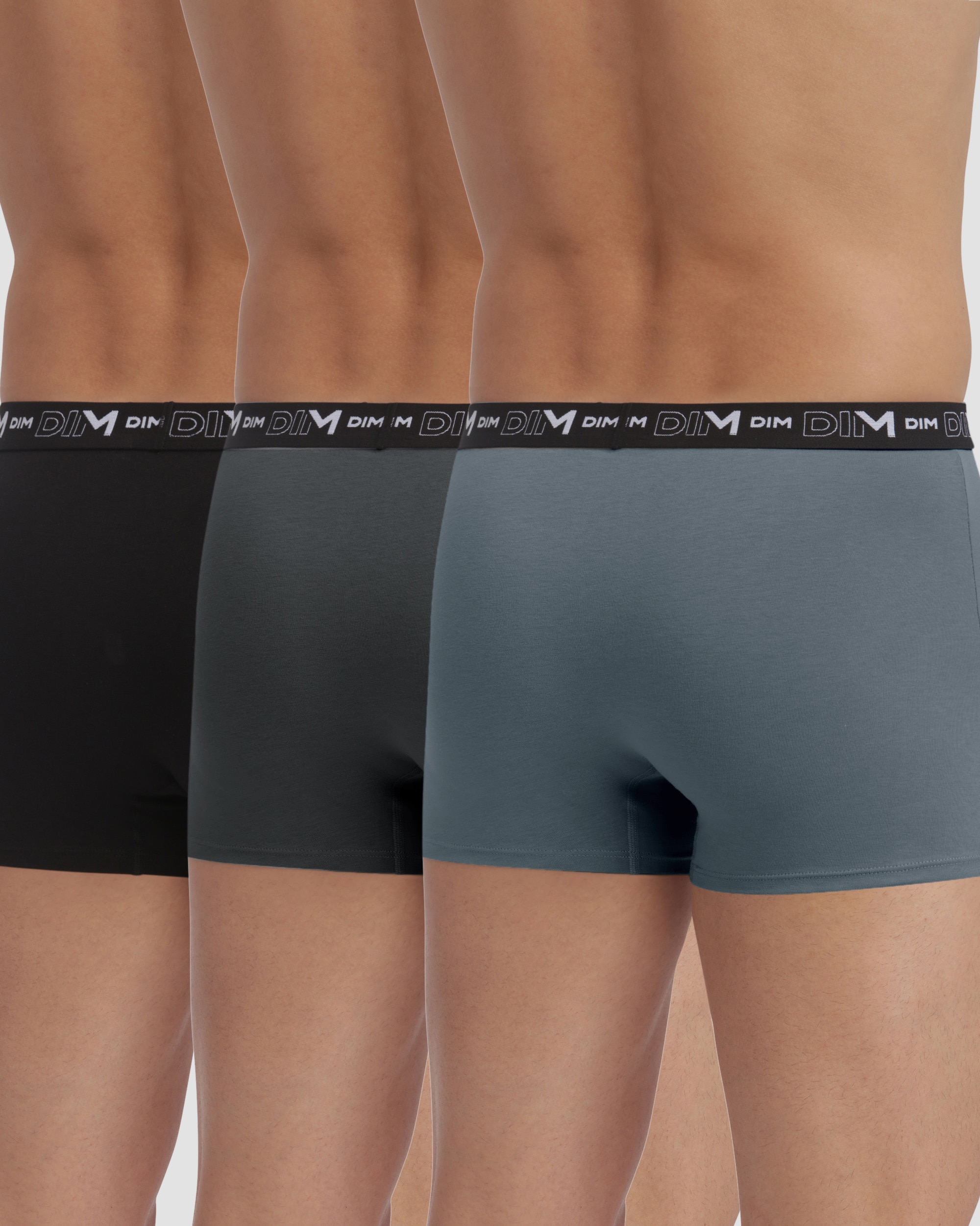 Pack de 3 Boxers de Algodão Elástico de Estilo Básico Multicolor-2