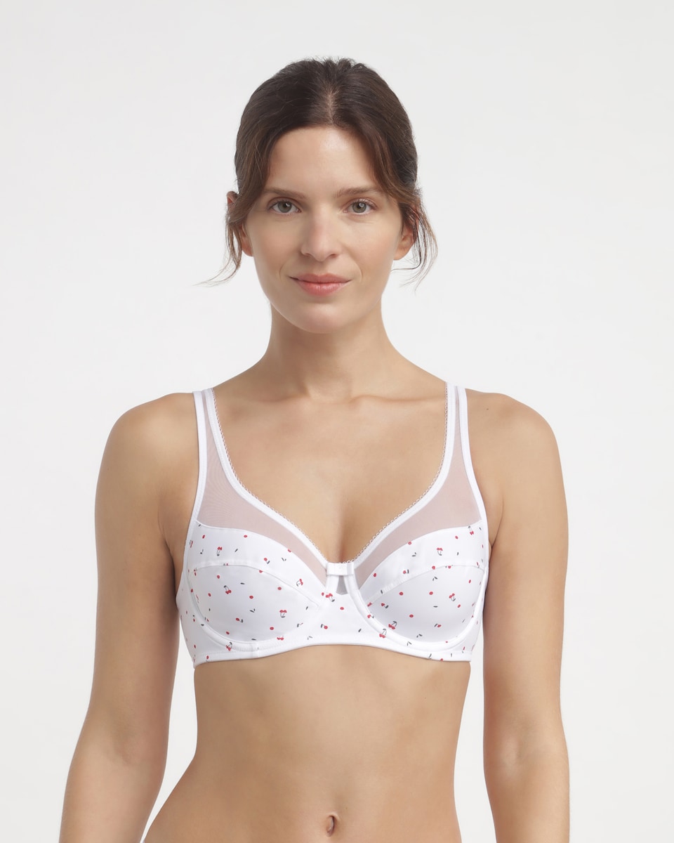 Soutien com Aro de Grande Capacidade Generous com Tule Branco-1
