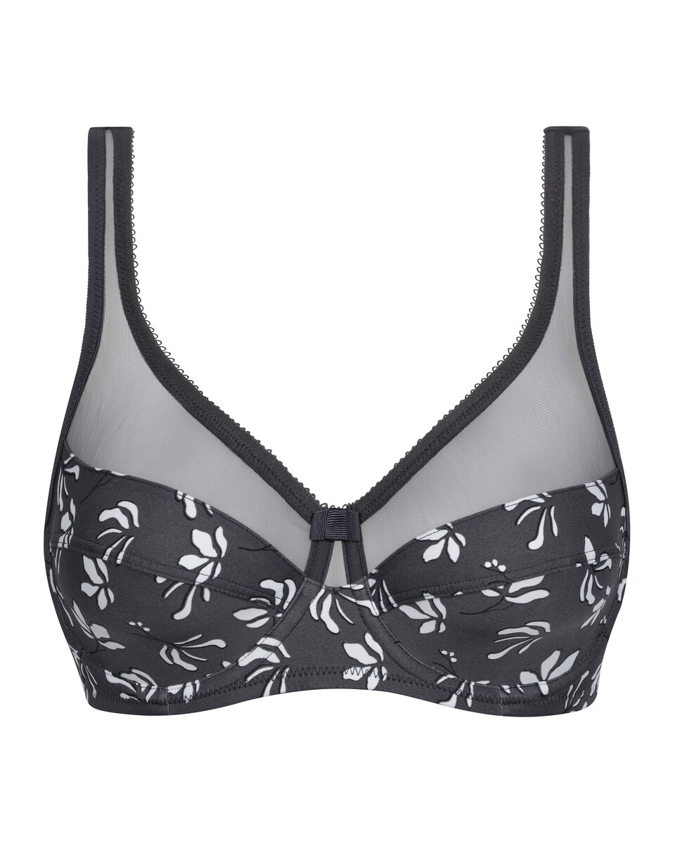 Soutien com Aro de Grande Capacidade Generous com Tule Cinzento-5