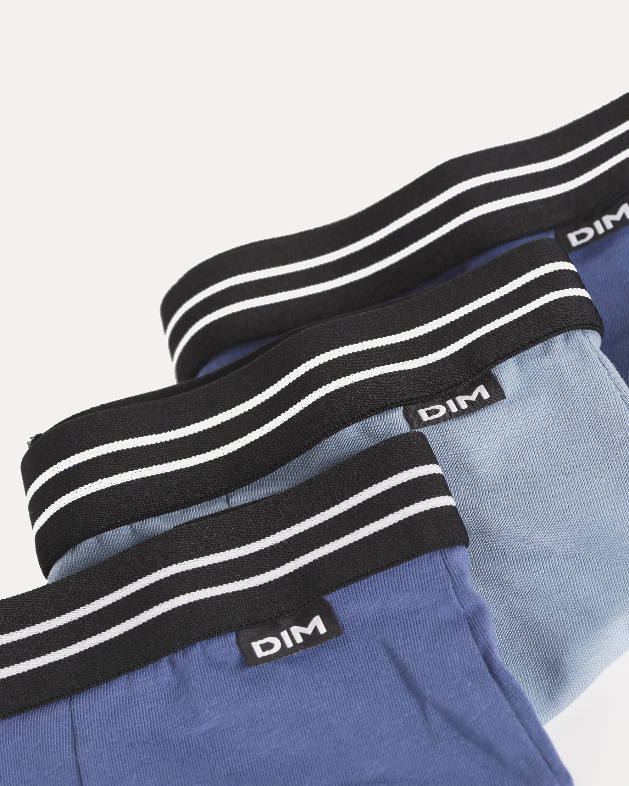 Boxers Infantil Liso com Cintura em Contraste Azul-3