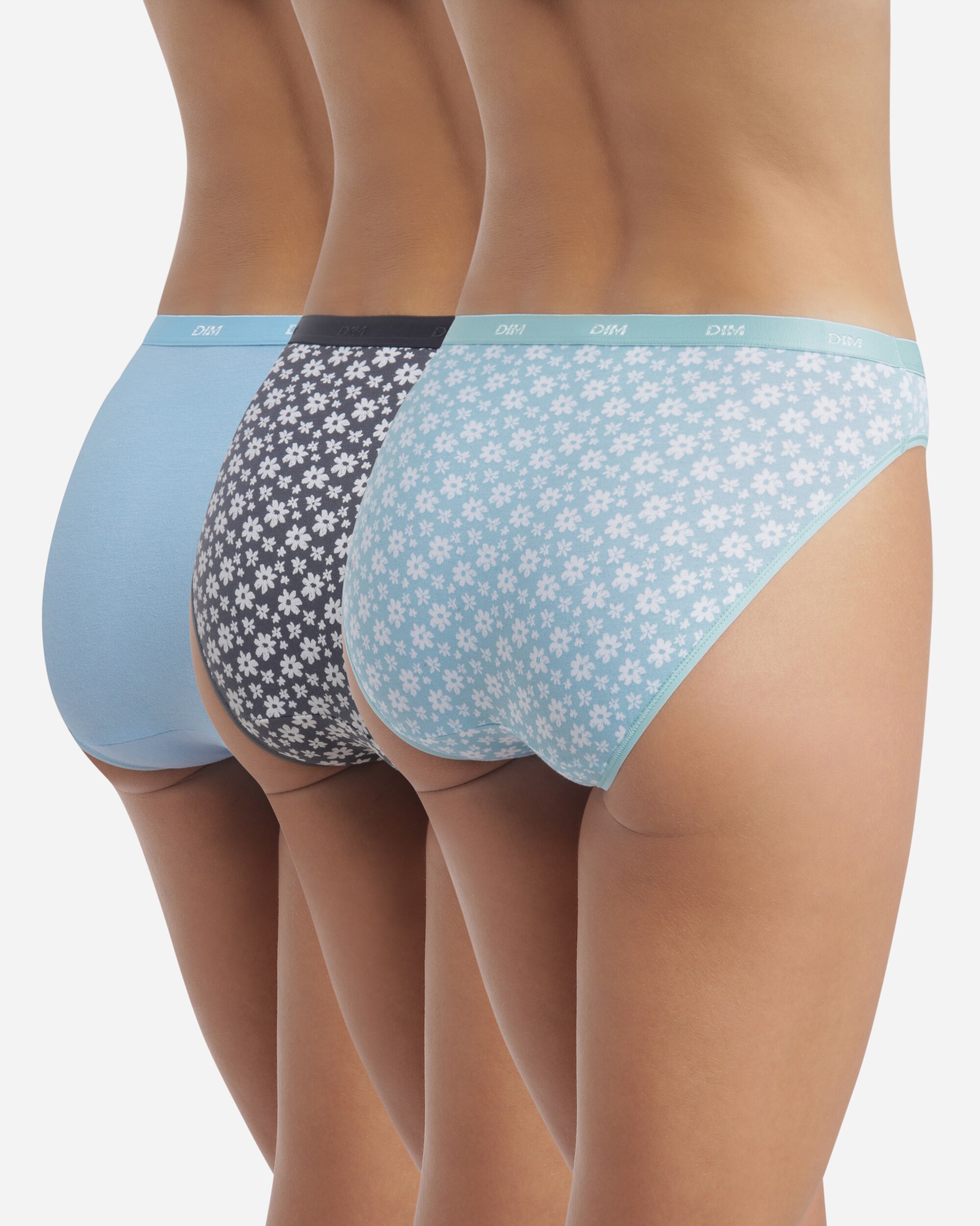 Pack de 3 Cuecas de Algodão Elástico Estampadas Multicolor-3