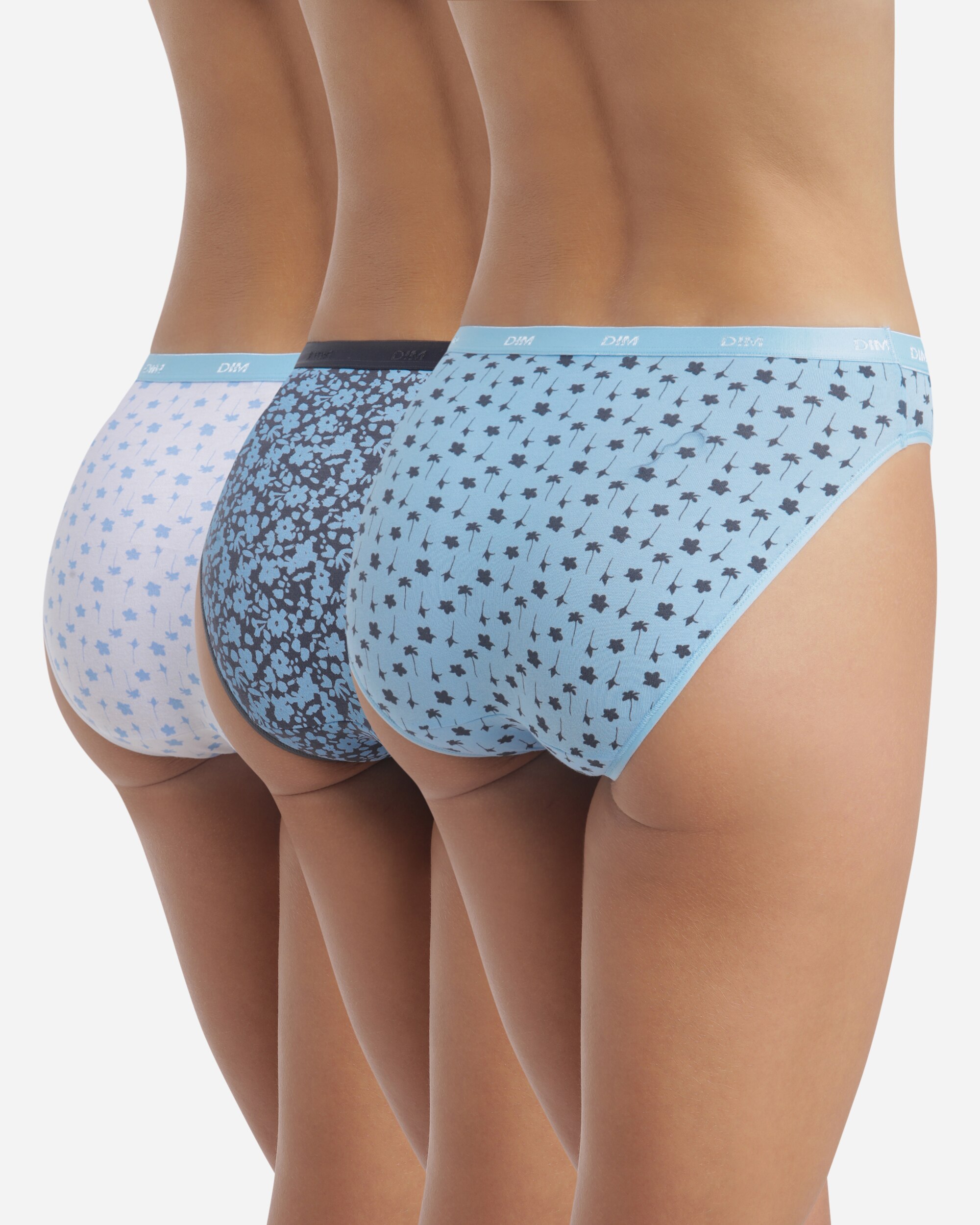 Pack de 3 Cuecas de Algodão Elástico Estampadas Multicolor-3