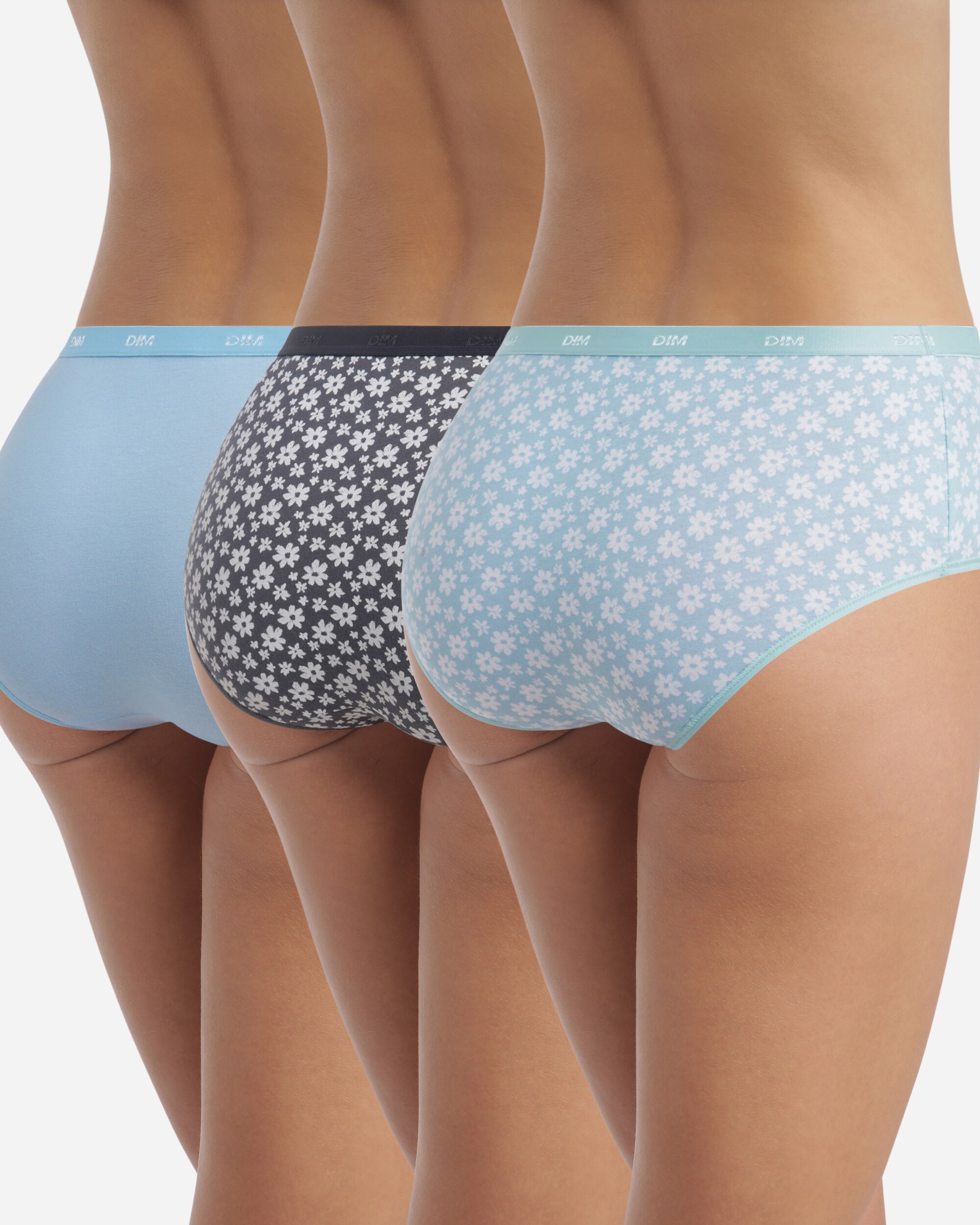 Pack de 3 Cuecas de Algodão Elástico Estampadas Multicolor-3
