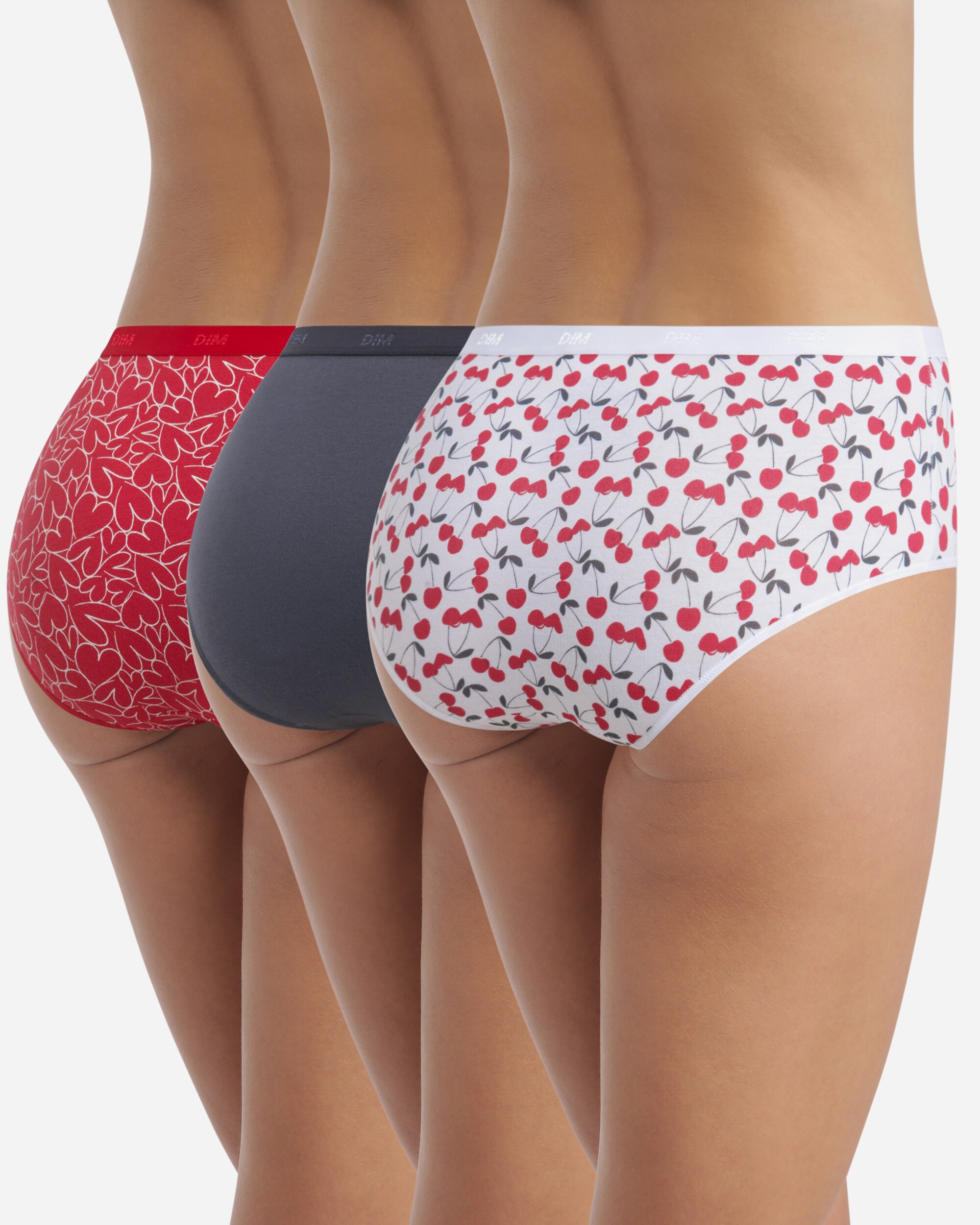 Pack de 3 Cuecas de Algodão Elástico Estampadas Multicolor-3