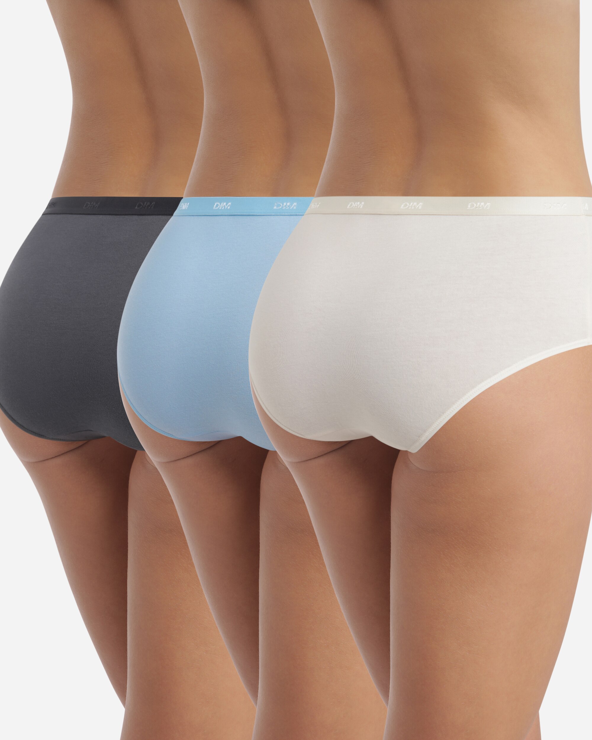 Pack de 3 Cuecas de Algodão Elástico em Várias Cores Multicolor-3