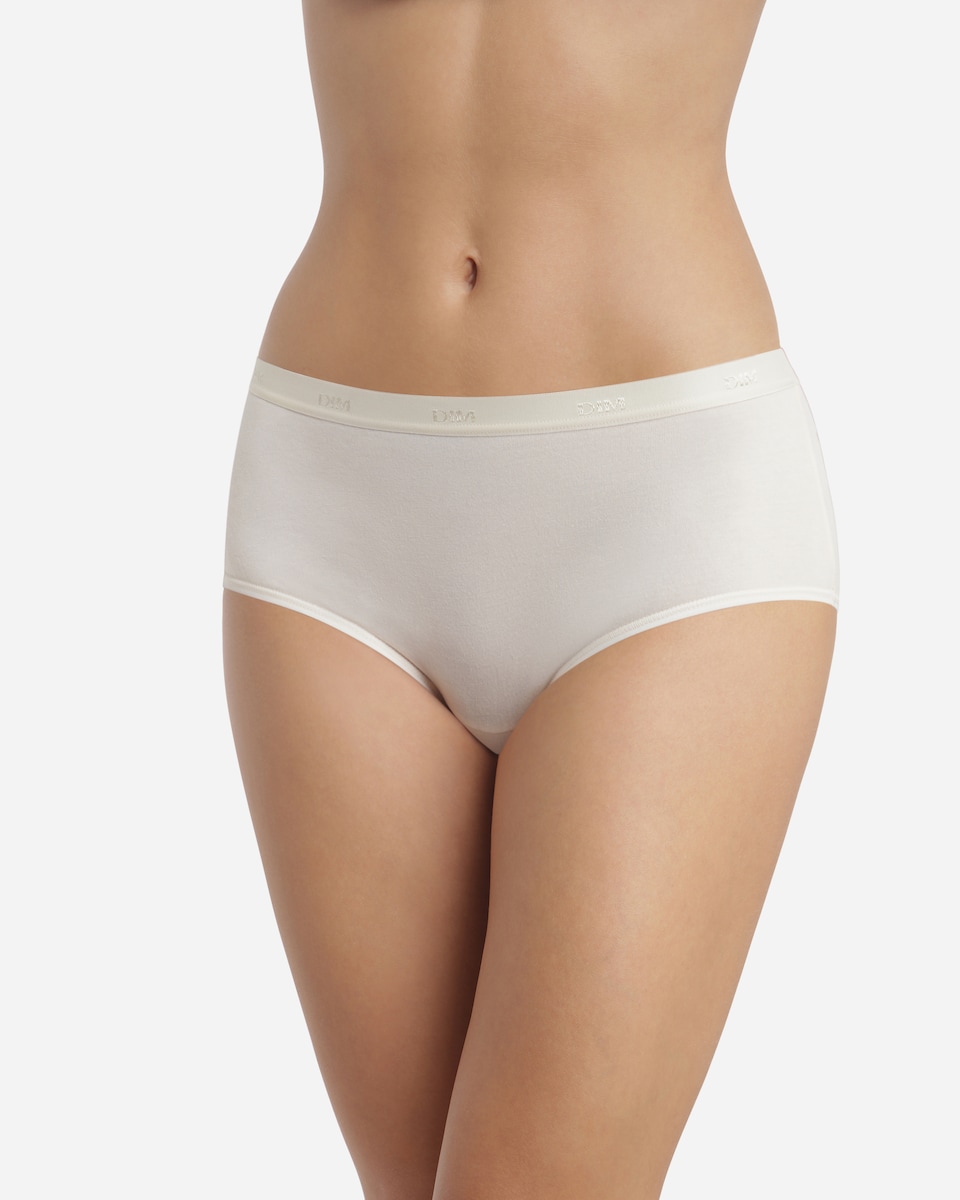 Pack de 3 Cuecas de Algodão Elástico em Várias Cores Branco-1